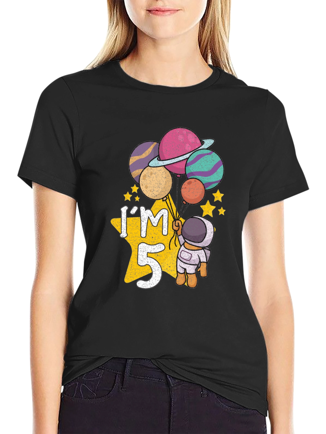 Im 5 Astronaut Birthday T-Shirt