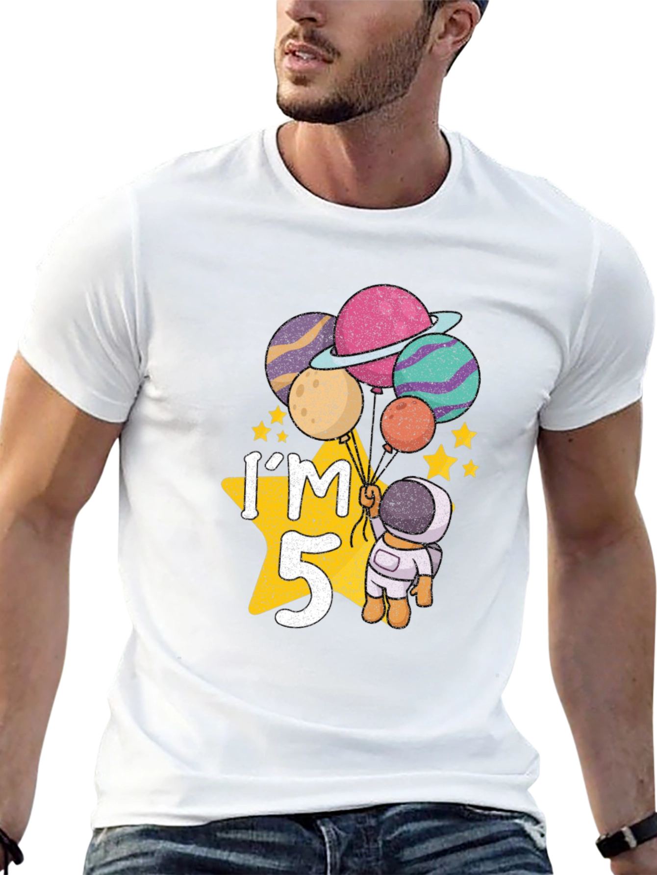 Im 5 Astronaut Birthday T-Shirt