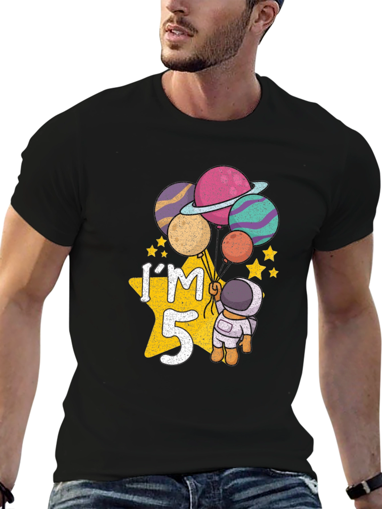 Im 5 Astronaut Birthday T-Shirt