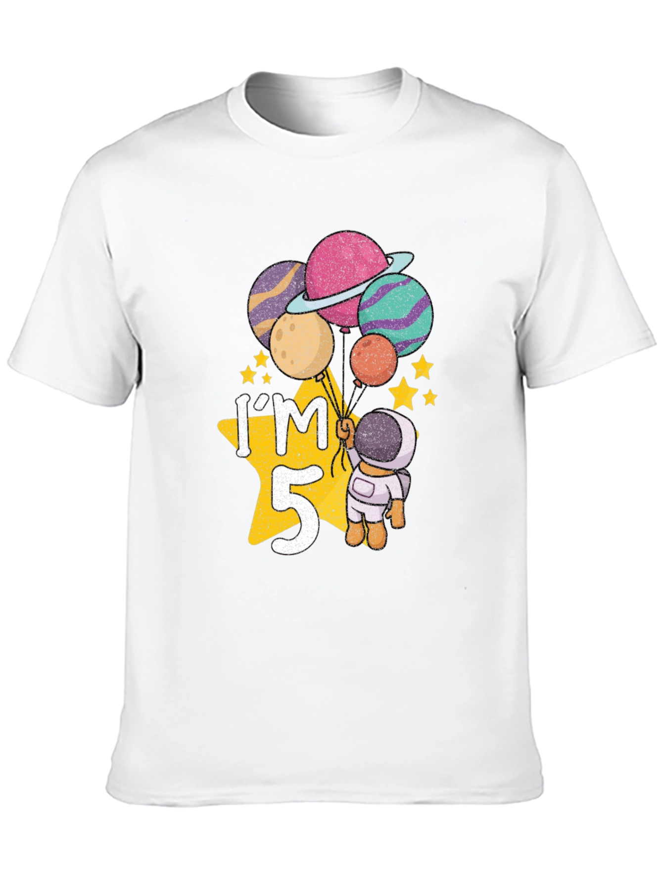Im 5 Astronaut Birthday T-Shirt