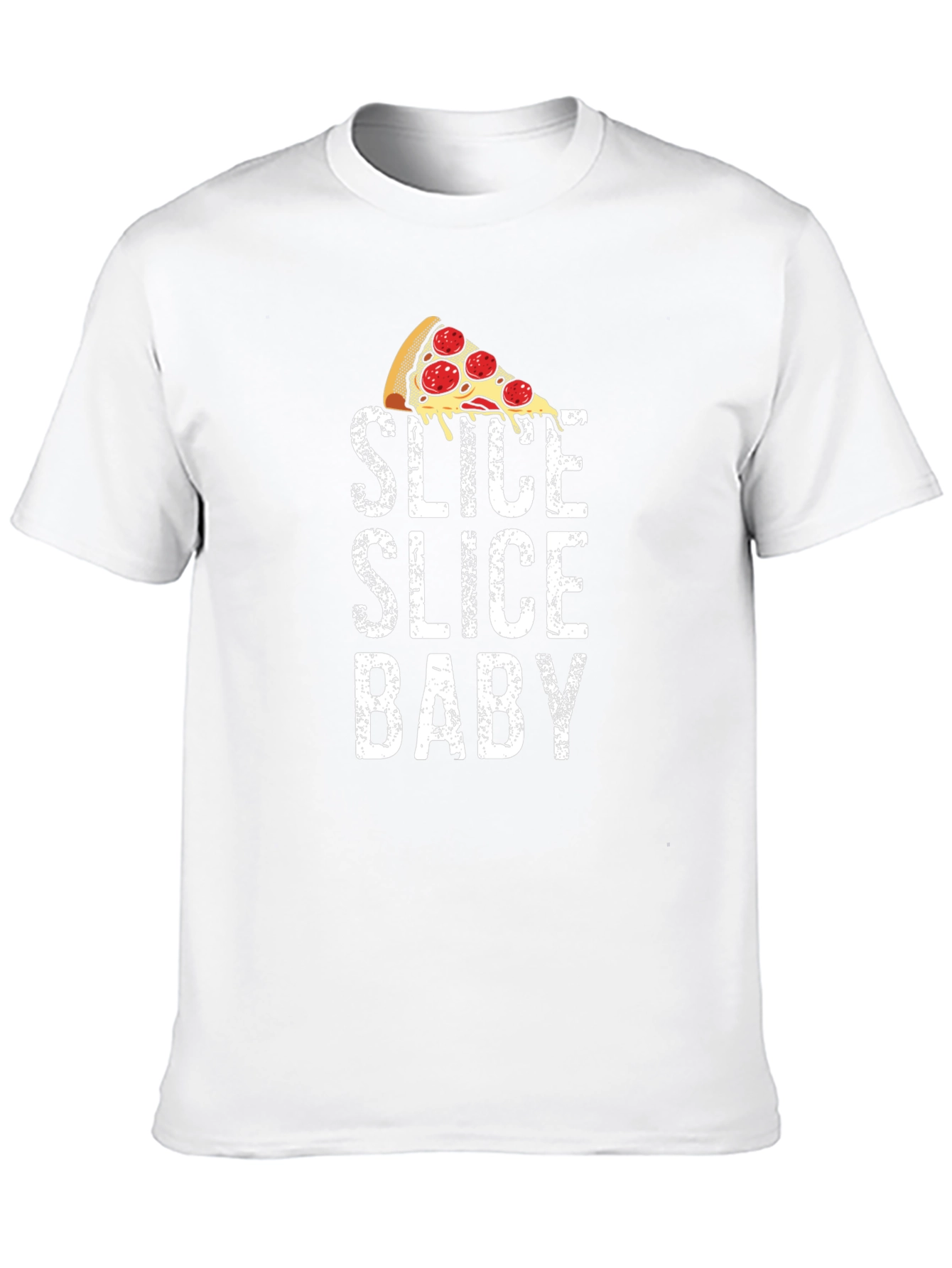 Slice Slice Baby Pizza T-Shirt - Funny Food Tee