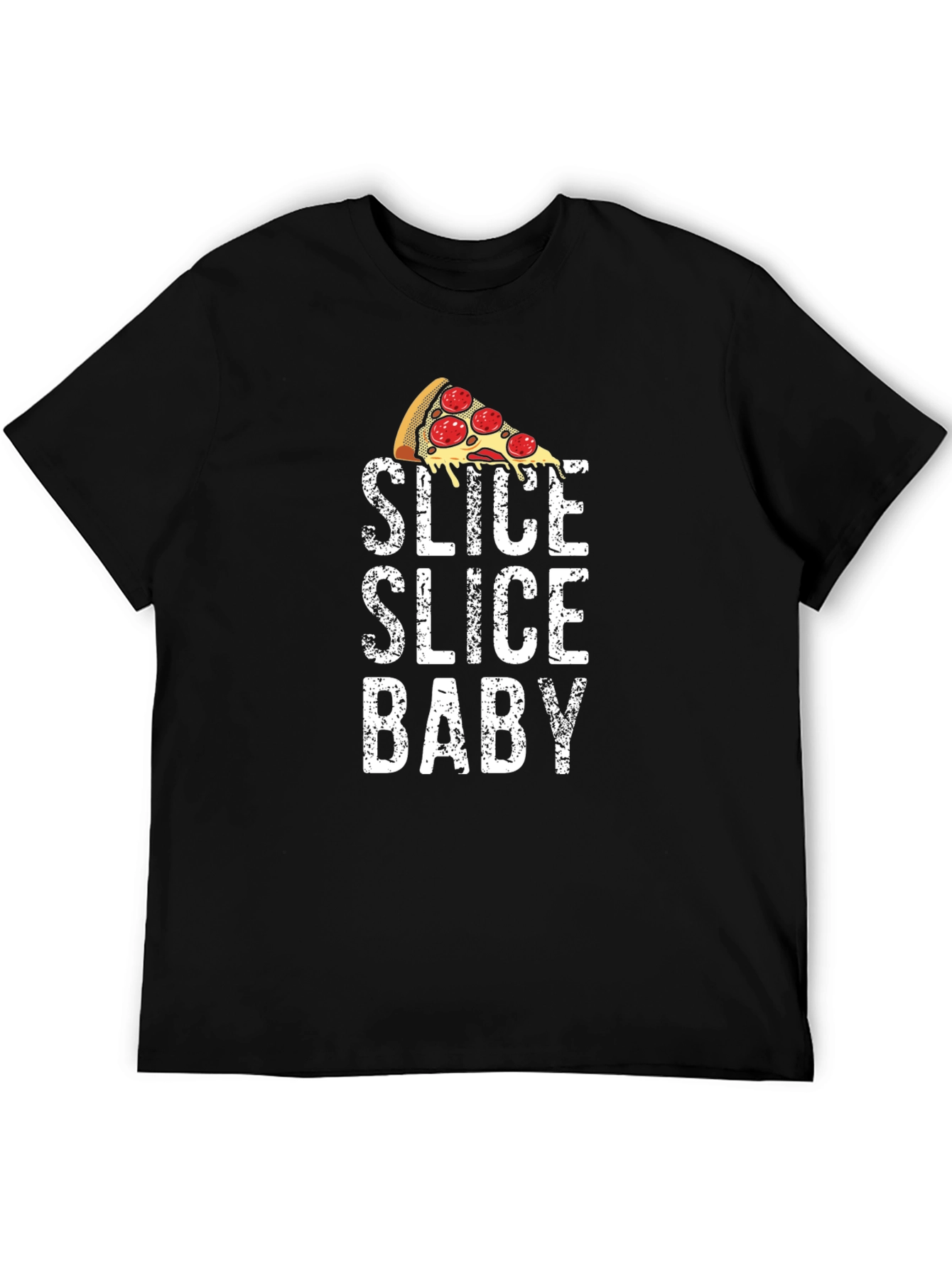 Slice Slice Baby Pizza T-Shirt - Funny Food Tee