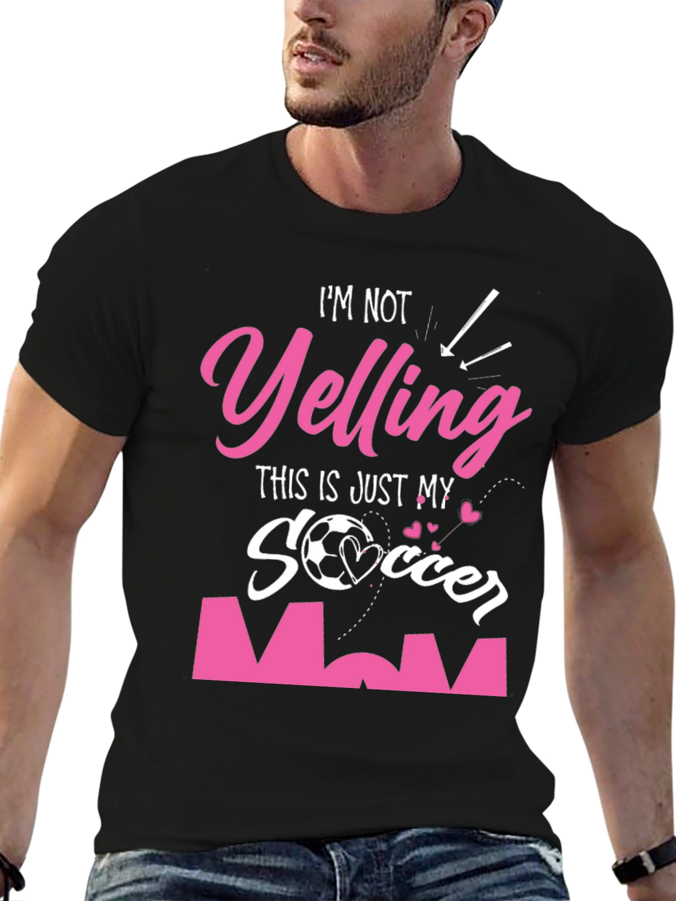 Soccer Mom Graphic Tee - Im Not Yelling