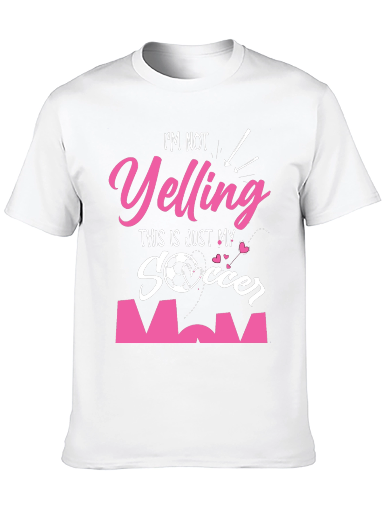 Soccer Mom Graphic Tee - Im Not Yelling