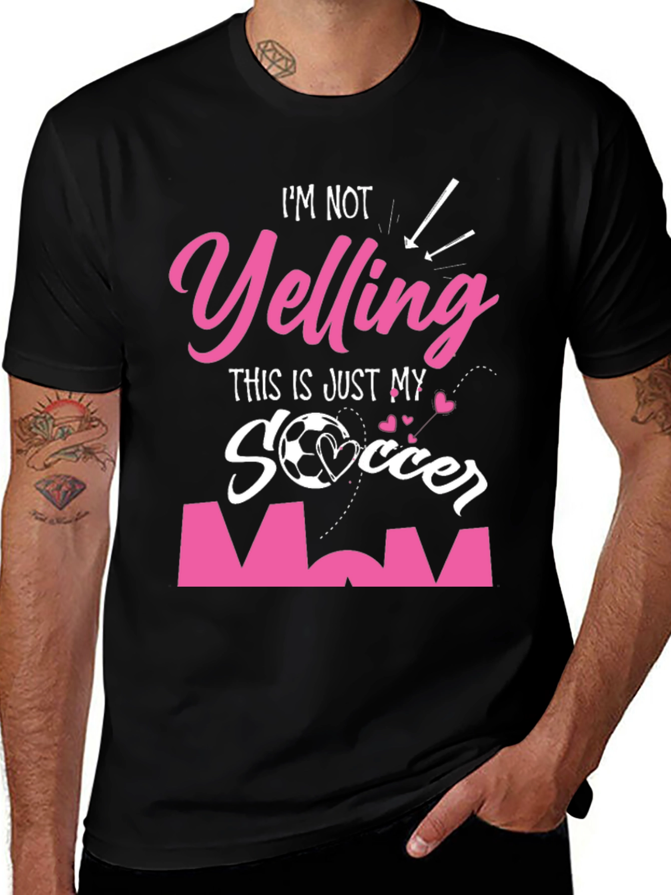 Soccer Mom Graphic Tee - Im Not Yelling