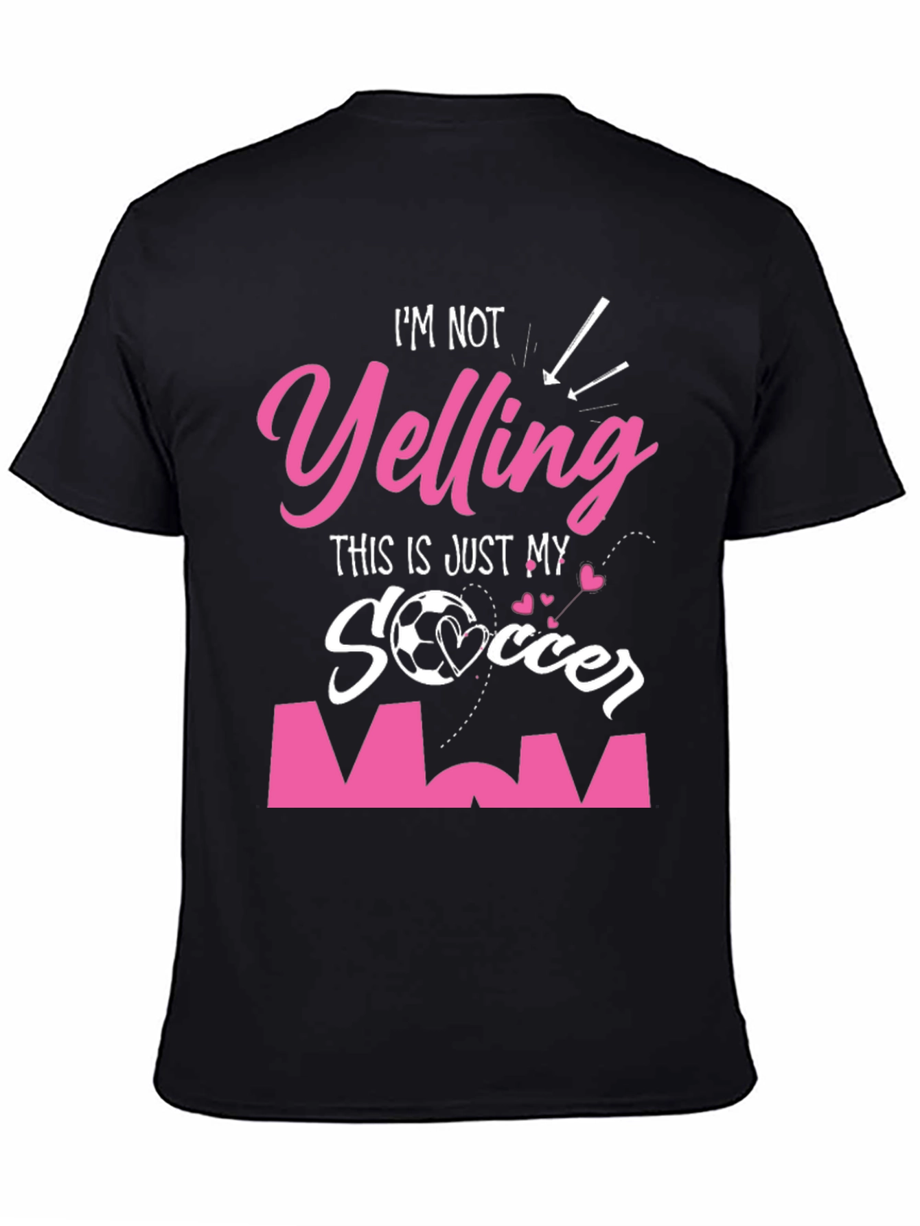 Soccer Mom Graphic Tee - Im Not Yelling