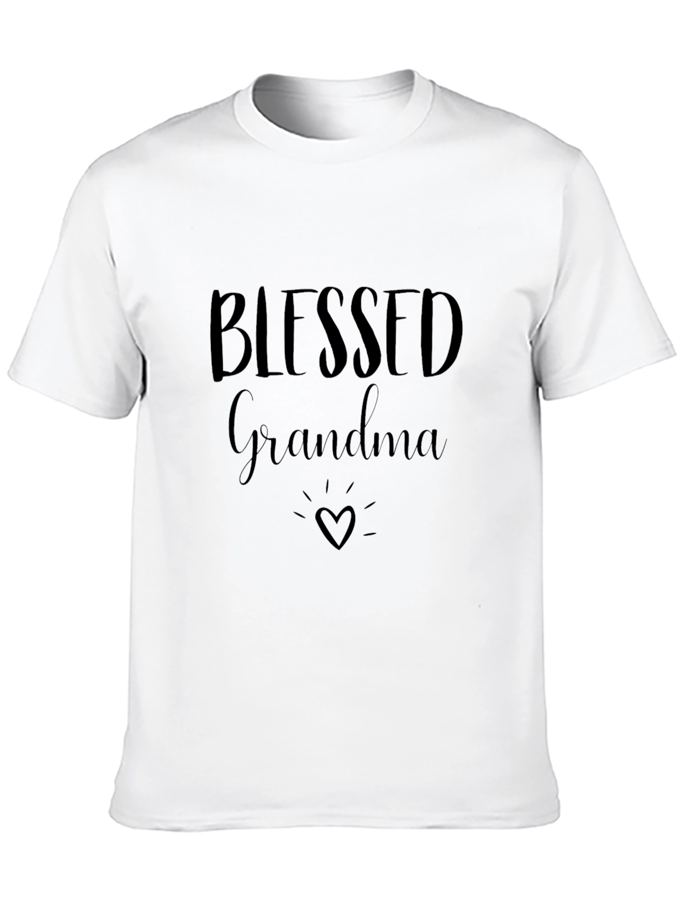 Blessed Grandma Black Graphic Tee