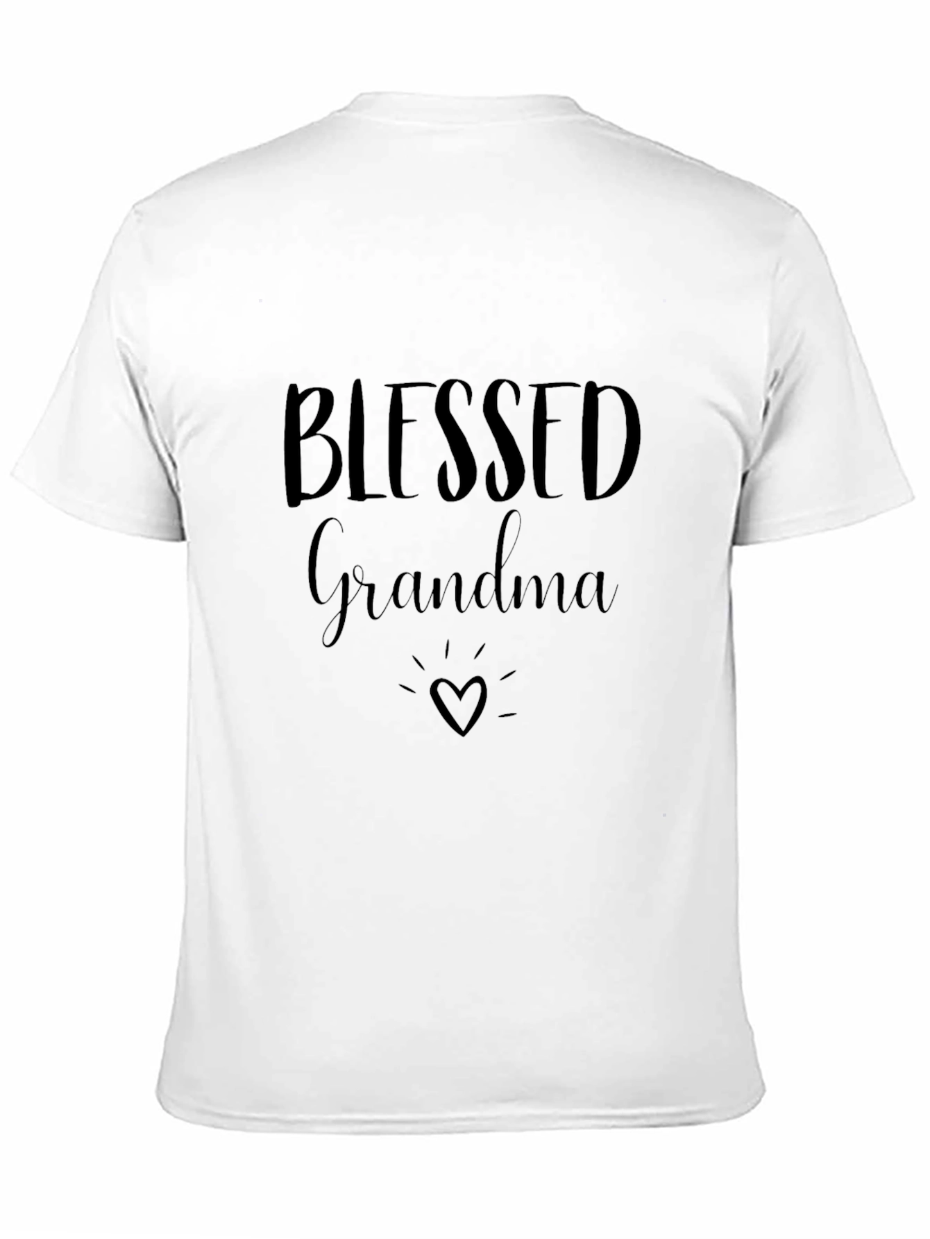 Blessed Grandma Black Graphic Tee