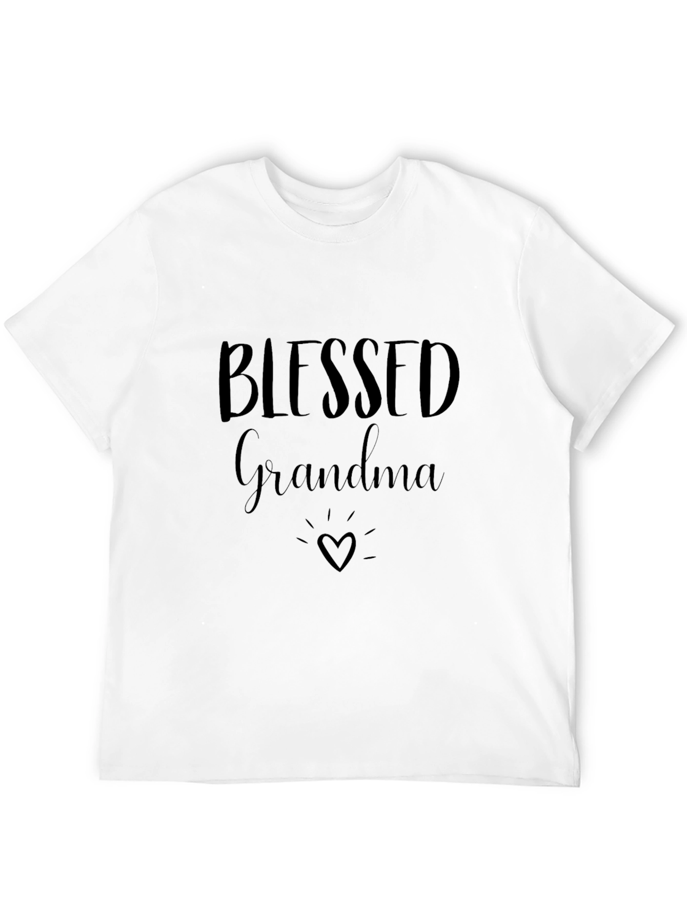 Blessed Grandma Black Graphic Tee