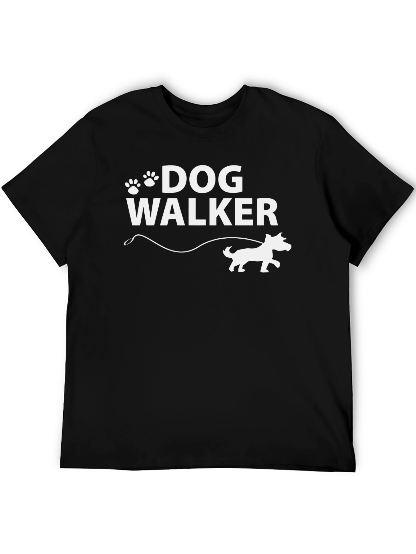 Dog Walker T-Shirt - Paw Print Design