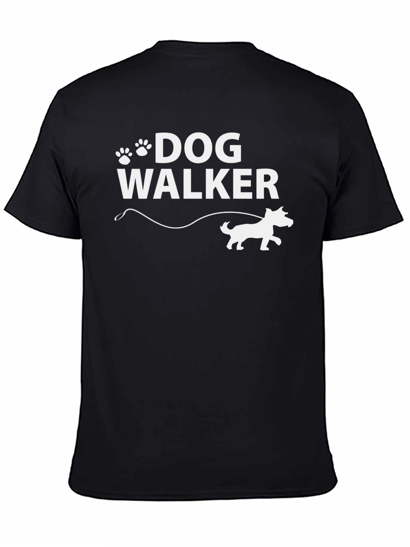 Dog Walker T-Shirt - Paw Print Design