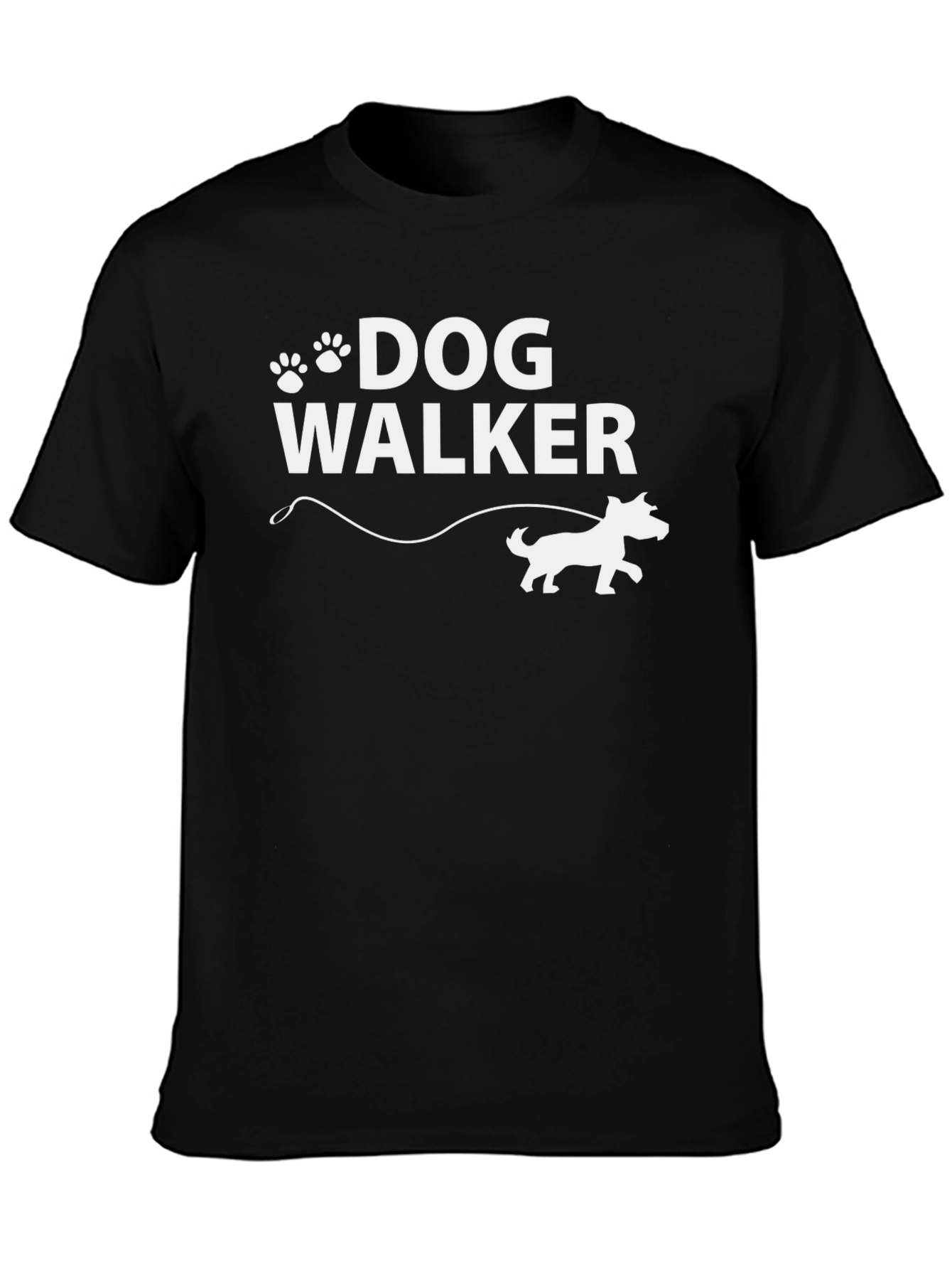 Dog Walker T-Shirt - Paw Print Design