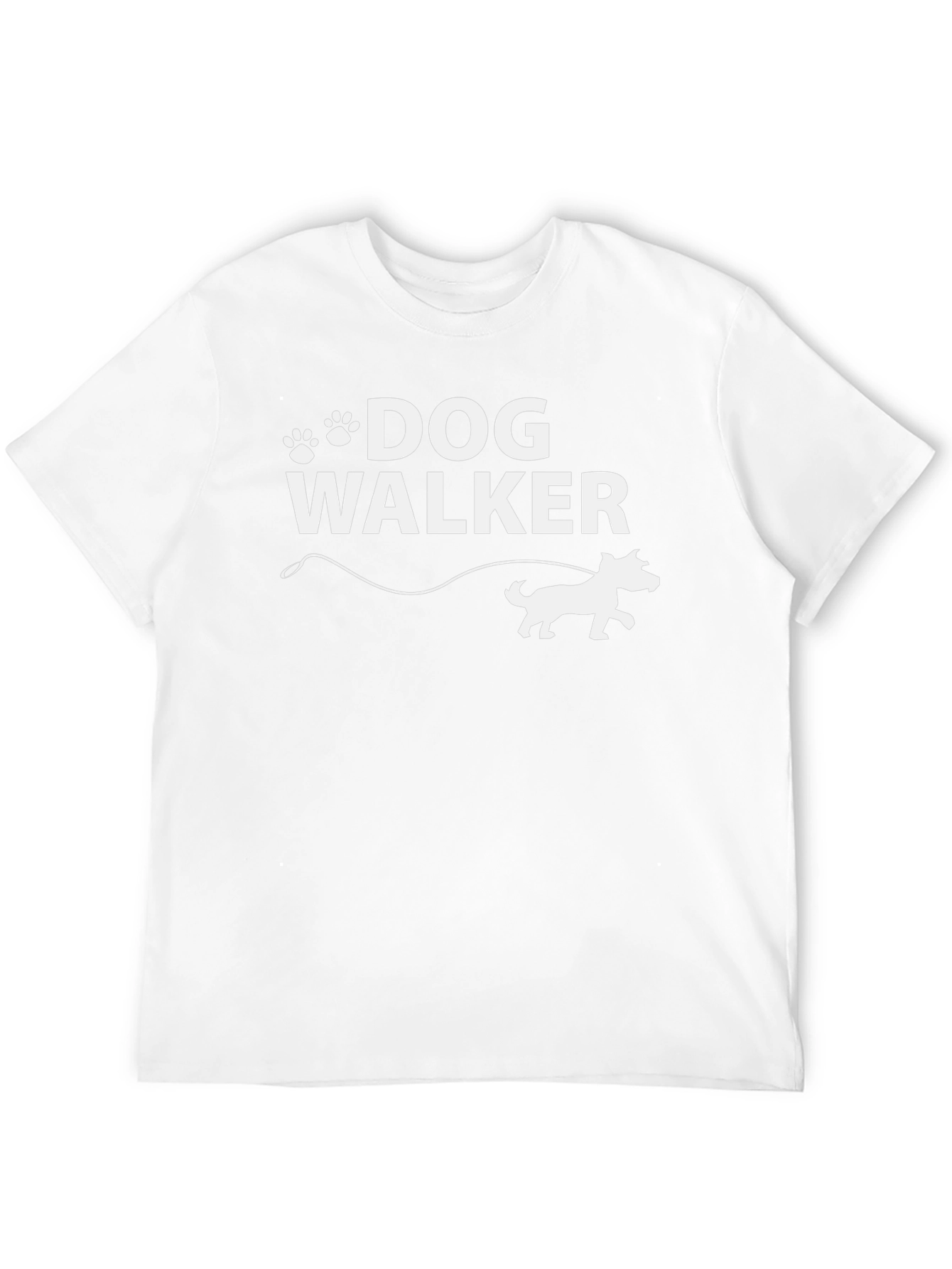 Dog Walker T-Shirt - Paw Print Design