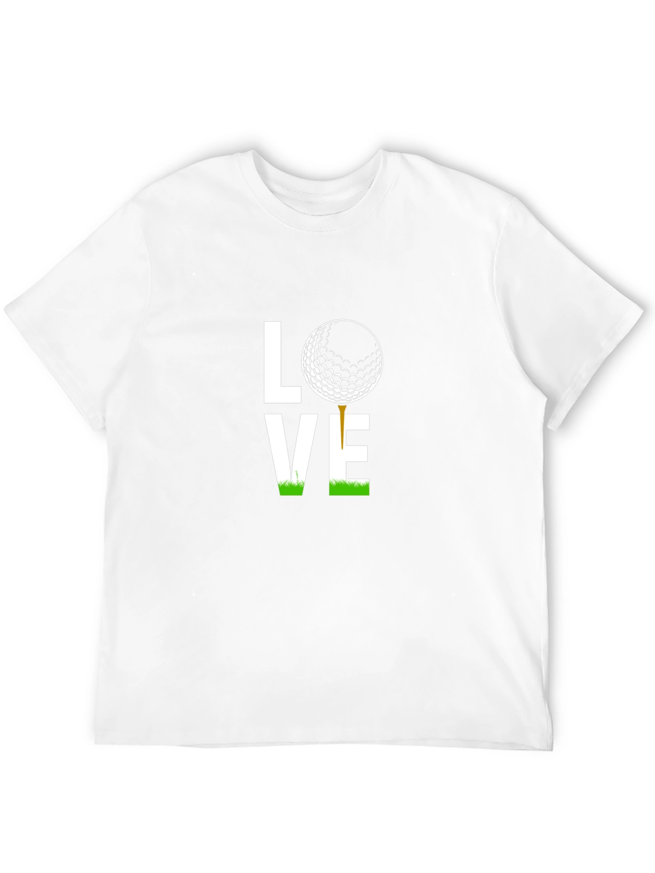Love Golf T-Shirt - Black Golf Ball Tee