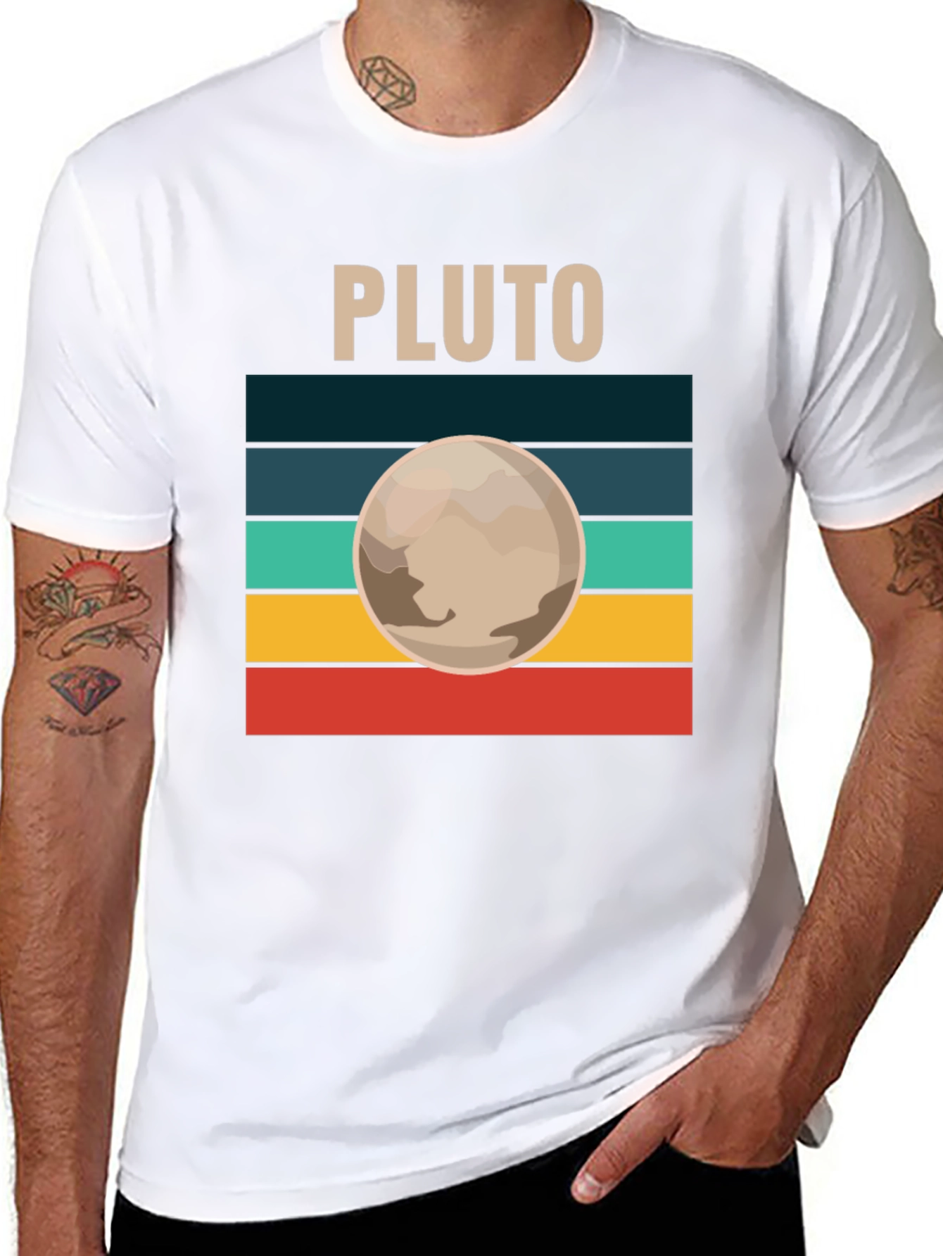 Retro Pluto T-Shirt - Space Lover Tee