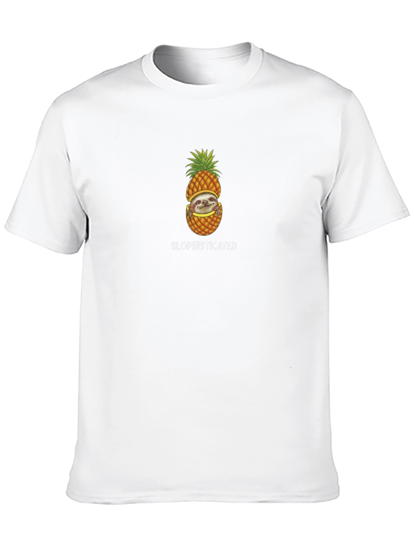 Sloth Pineapple Graphic Tee - Slophisticated Style