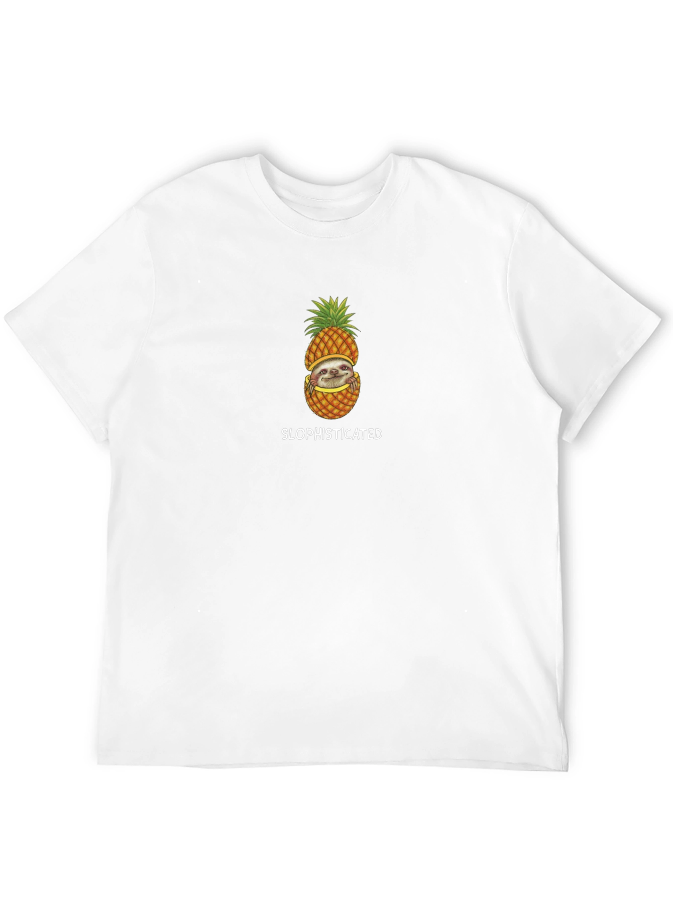 Sloth Pineapple Graphic Tee - Slophisticated Style