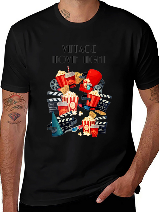 Vintage Movie Night Graphic T-Shirt