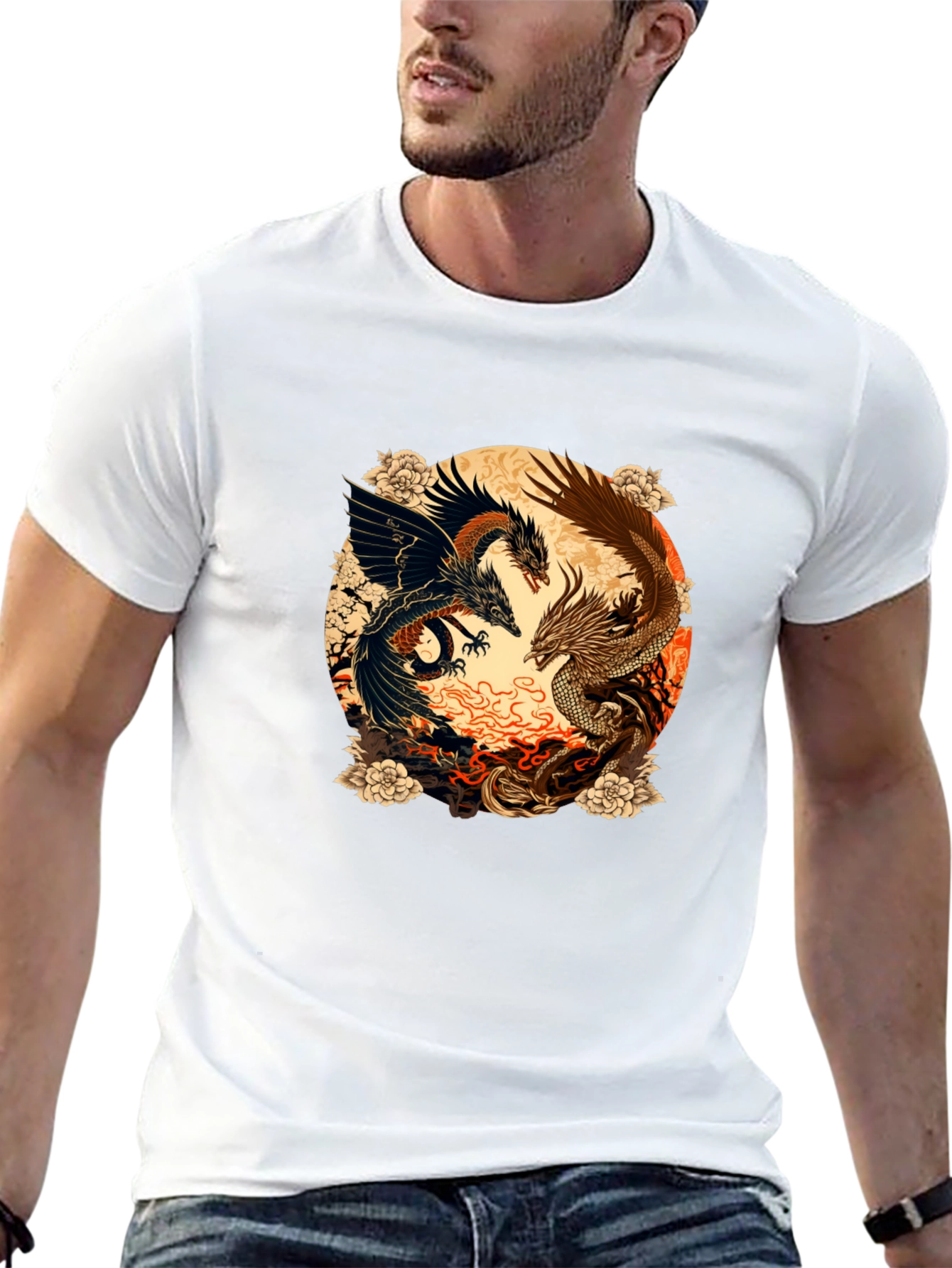 Yin Yang Dragons T-Shirt