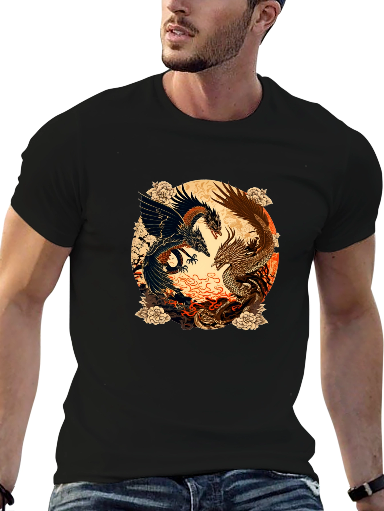 Yin Yang Dragons T-Shirt