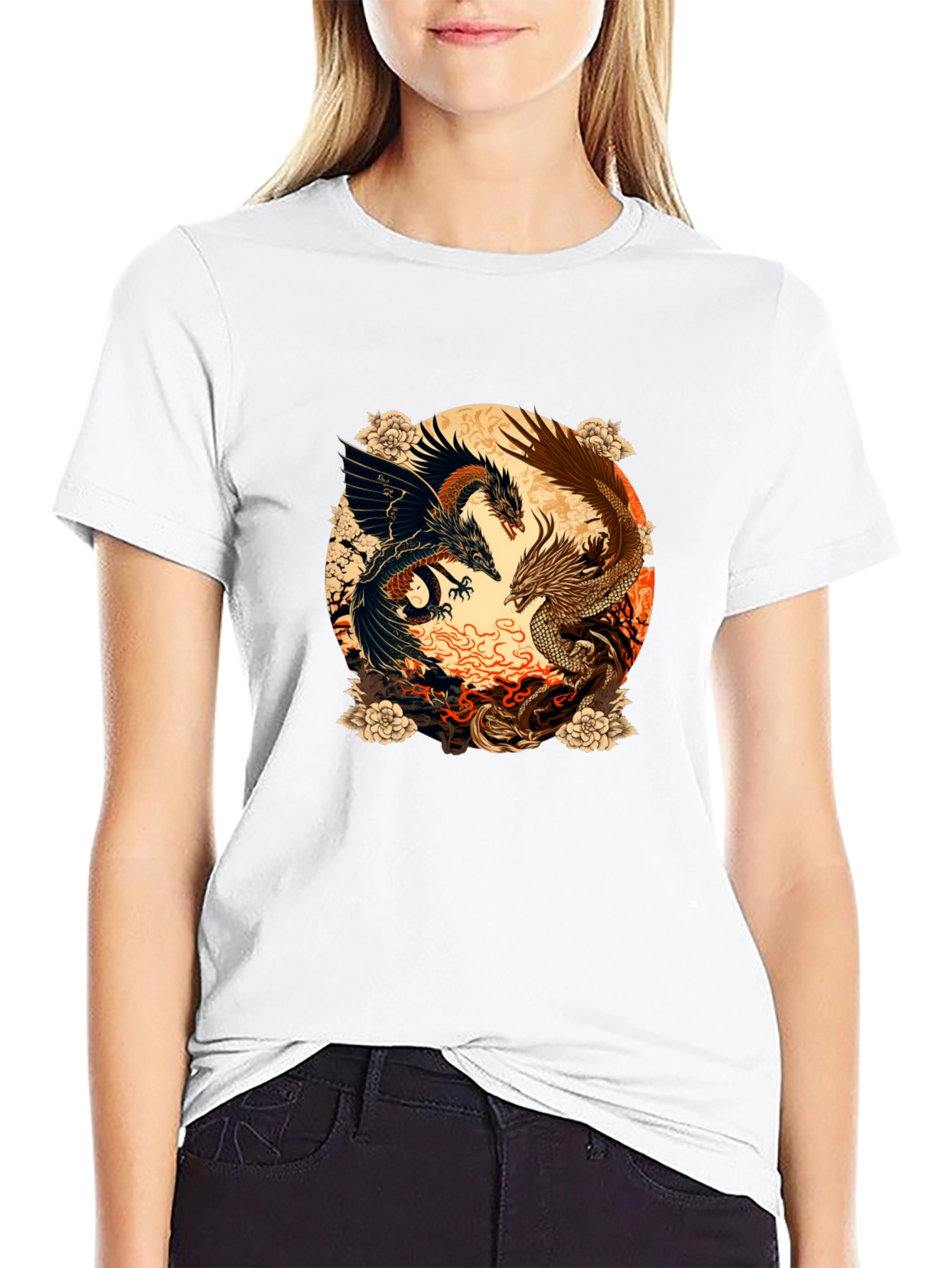 Yin Yang Dragons T-Shirt