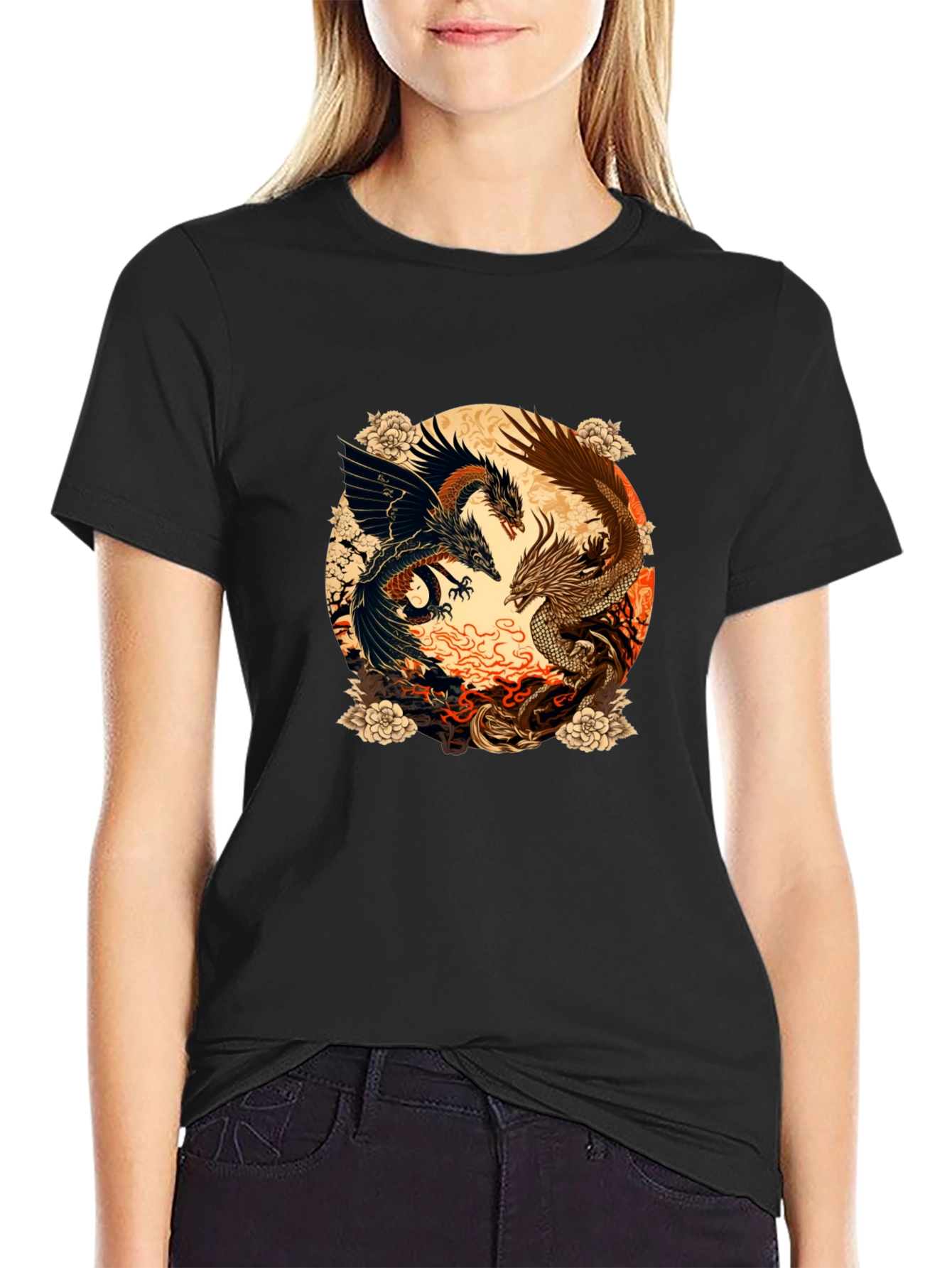 Yin Yang Dragons T-Shirt