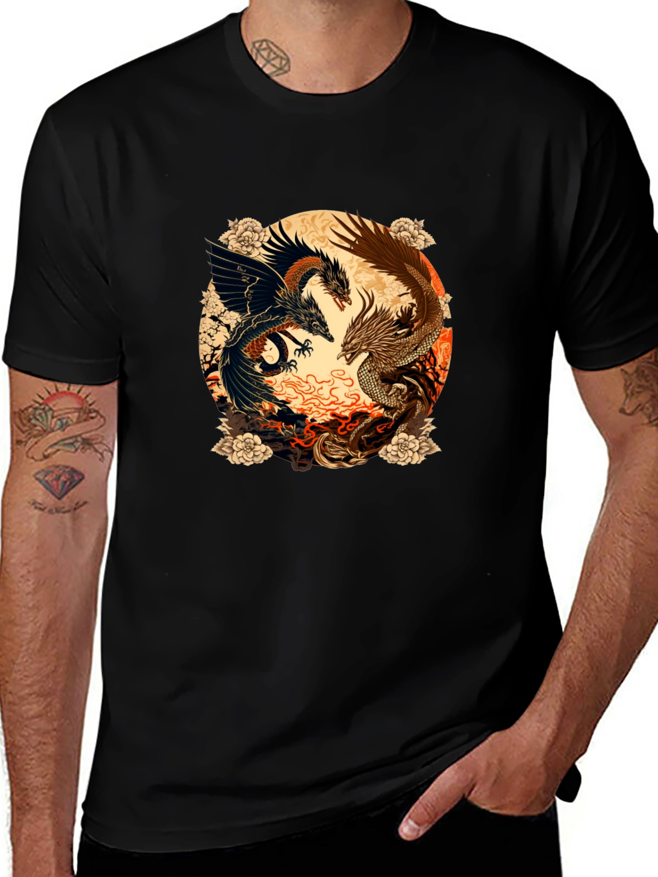 Yin Yang Dragons T-Shirt