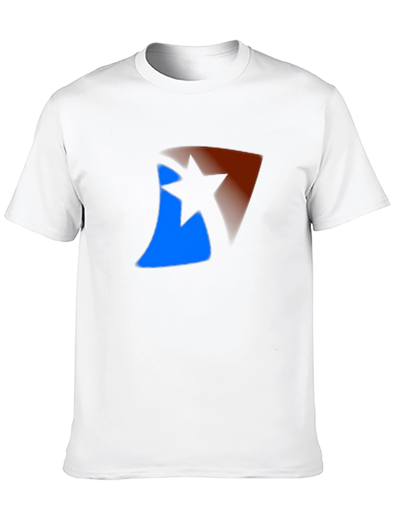 Abstract Star Graphic Black T-Shirt