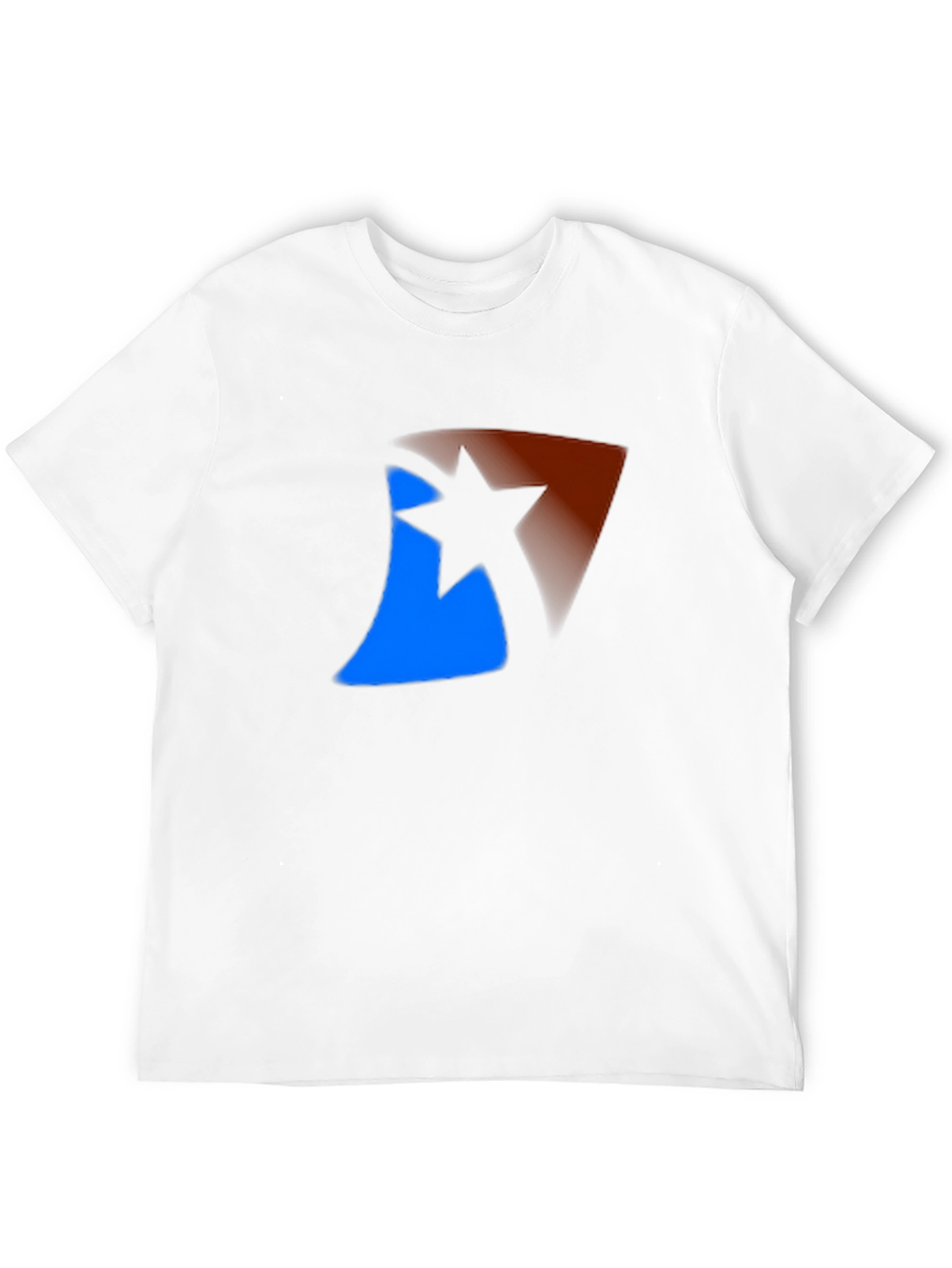 Abstract Star Graphic Black T-Shirt