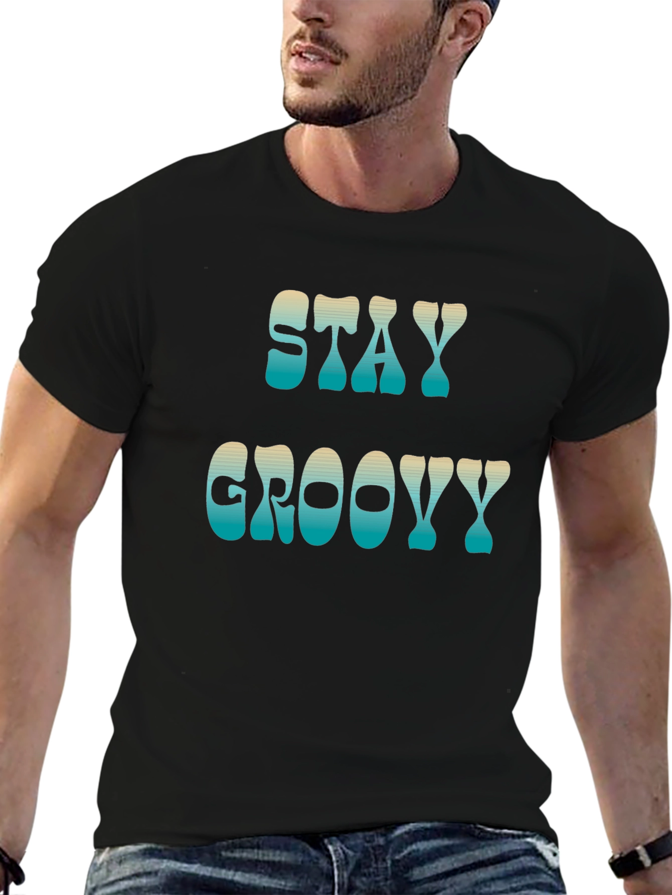 Stay Groovy Retro Graphic Tee - Trendy Design!