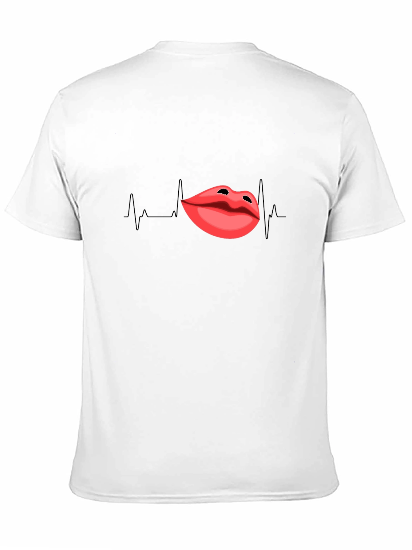 Lip Pulse Black T-Shirt - Express Your Passion!