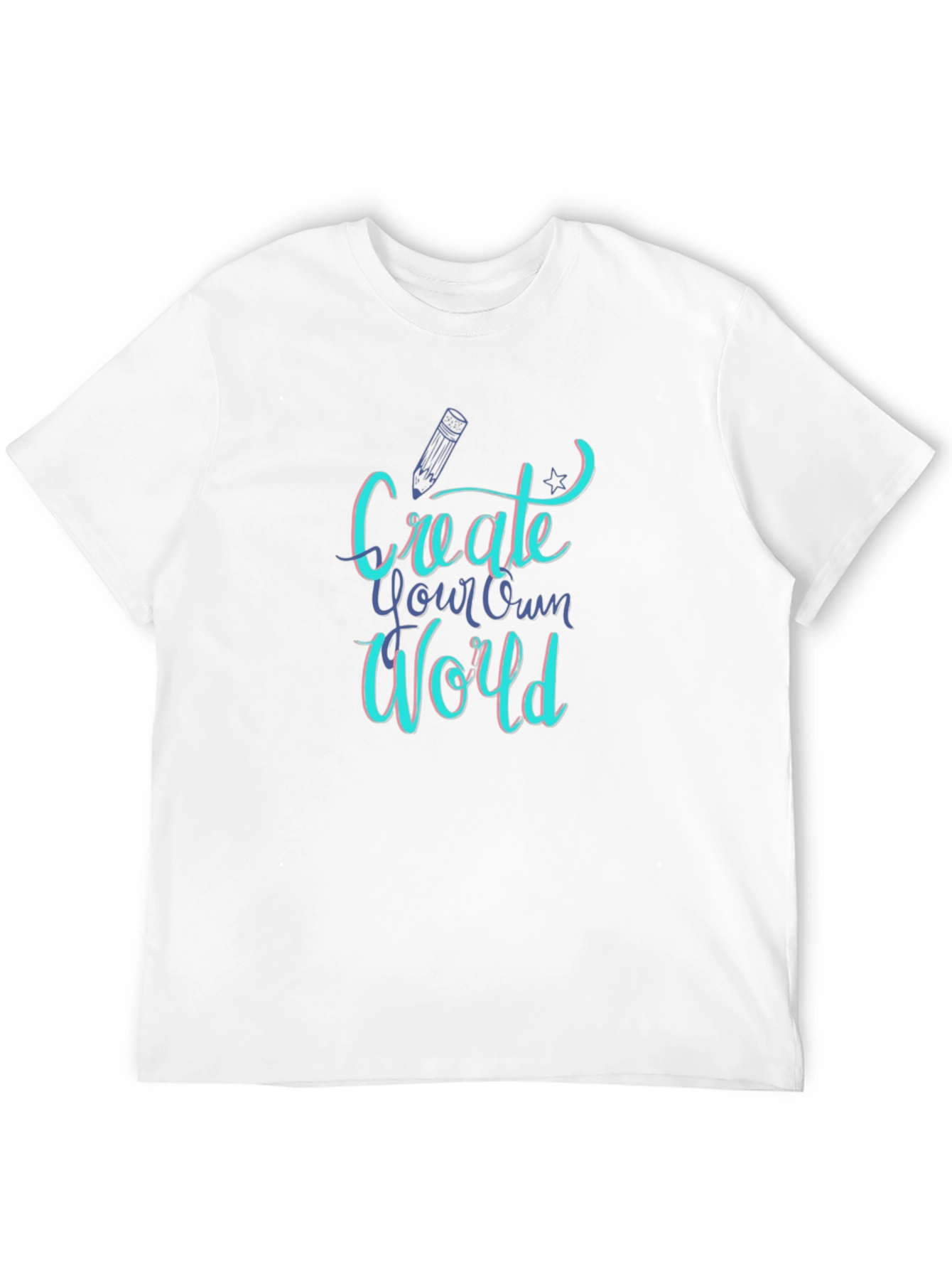 Create Your Own World Graphic Tee - Black