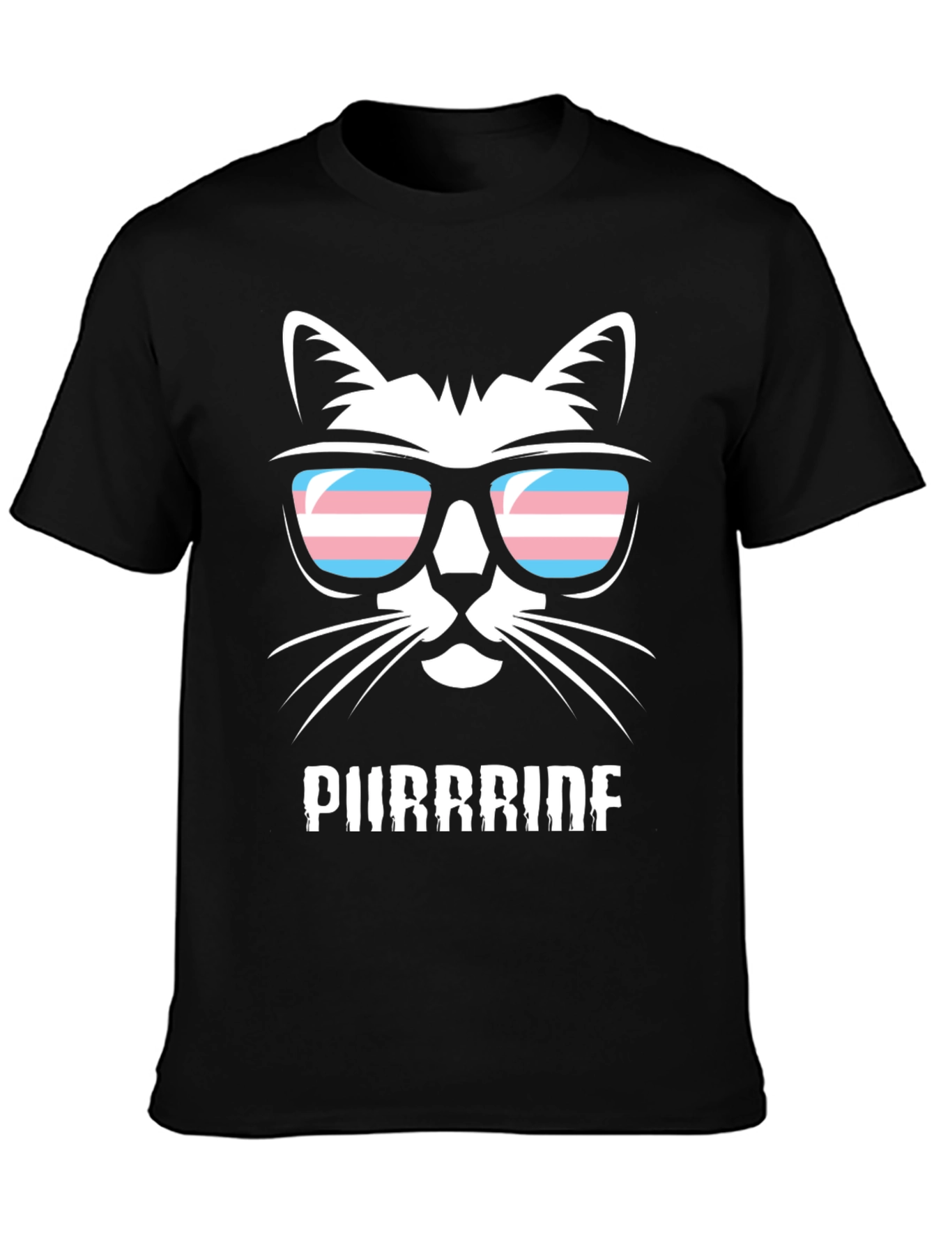 Purrrride Transgender Cat T-Shirt