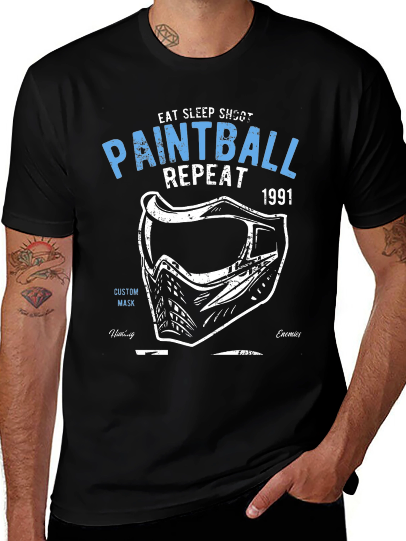 Paintball Graphic T-Shirt - Eat Sleep Shoot