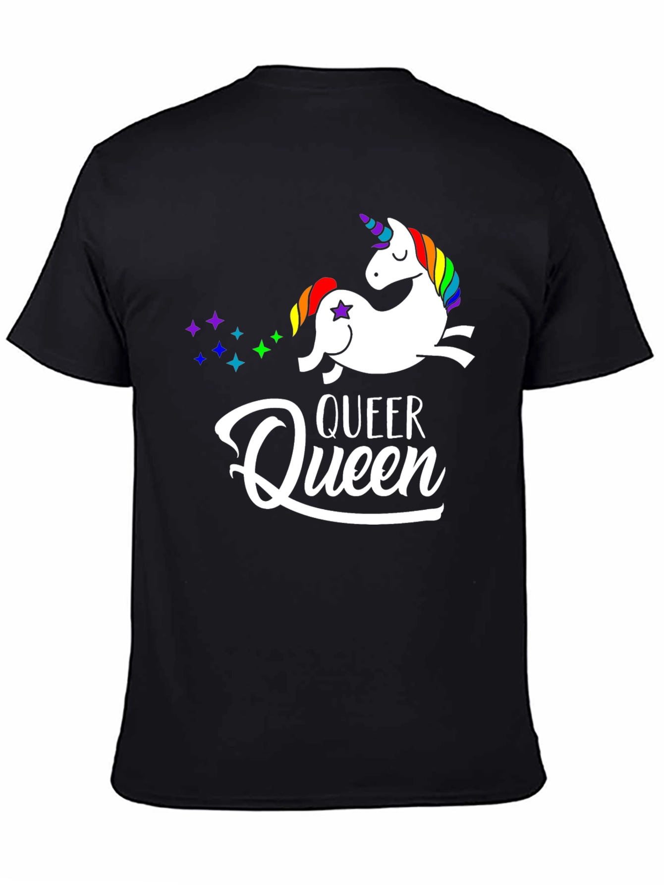 Queer Queen Unicorn Graphic T-Shirt