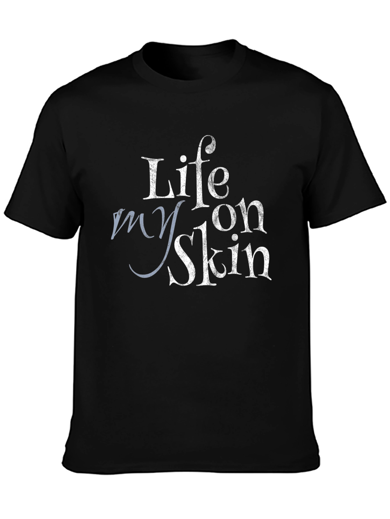 Life On My Skin Black Graphic Tee