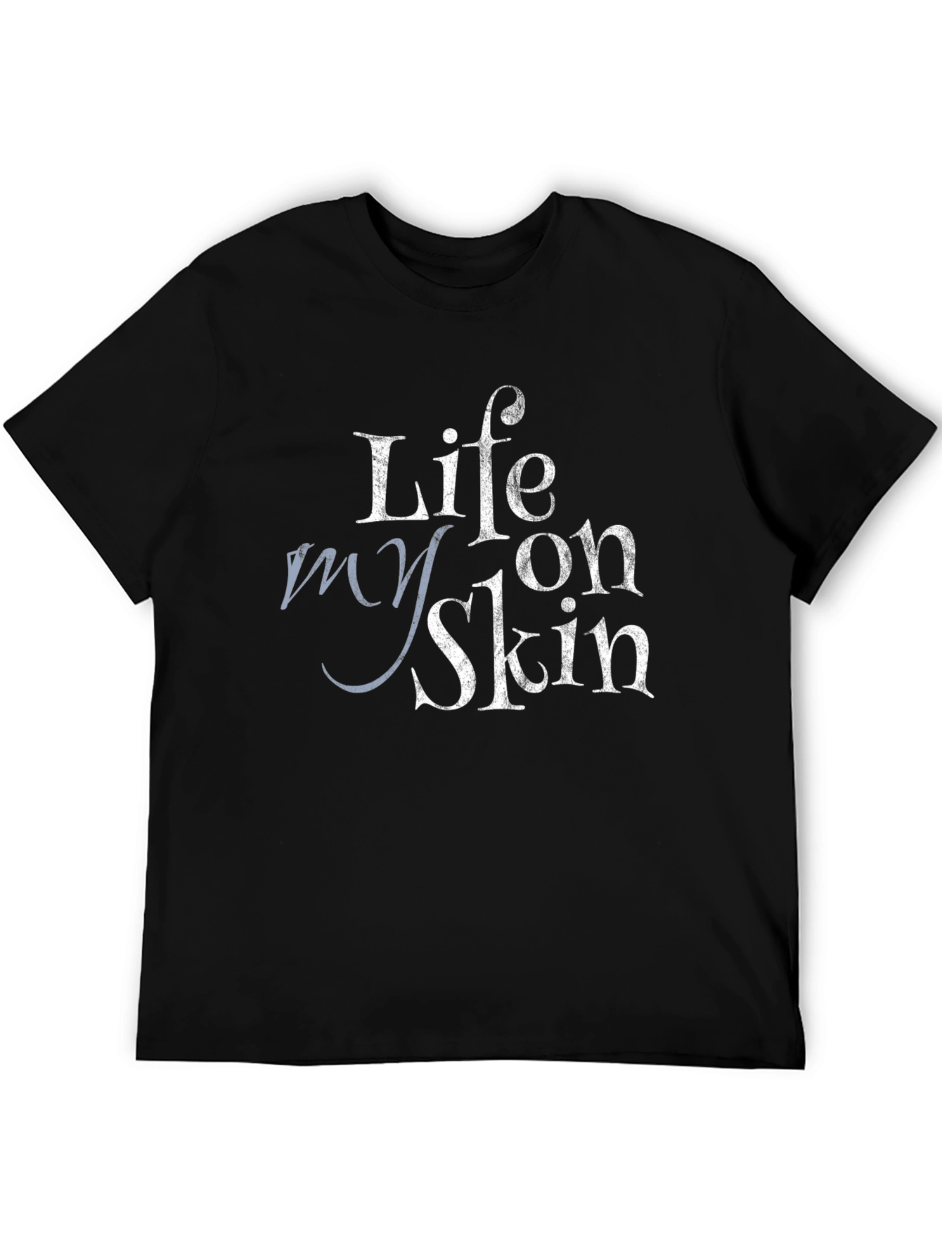 Life On My Skin Black Graphic Tee