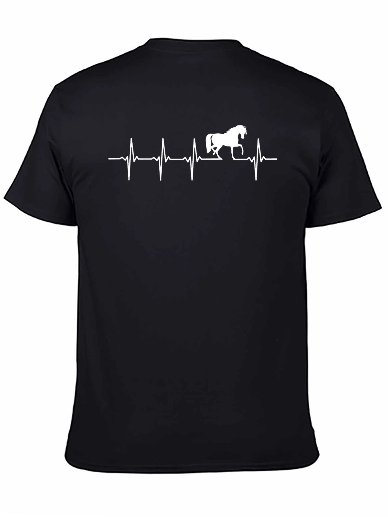 Horse Lovers ECG Heartbeat T-Shirt