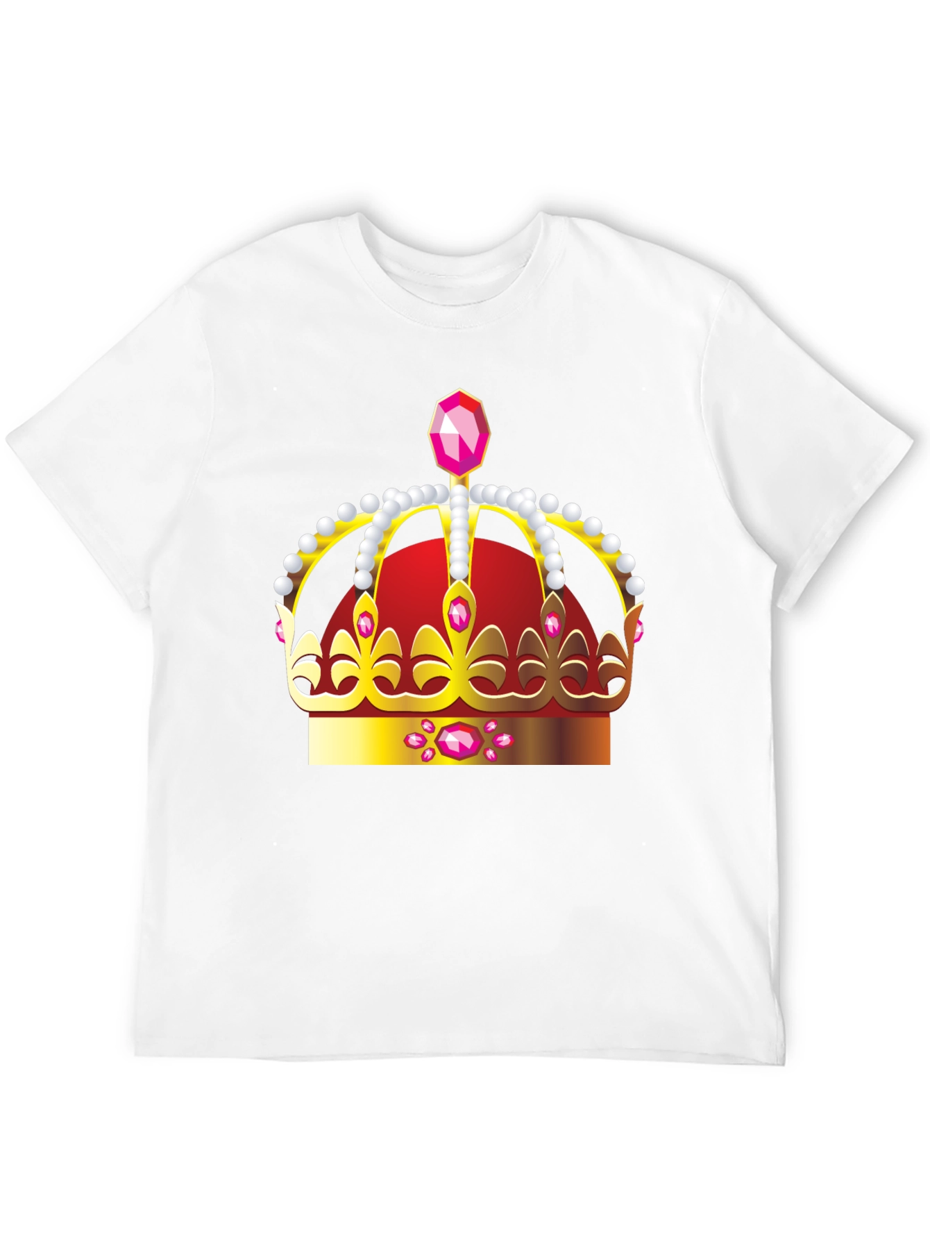 Regal Crown Graphic Tee - Black