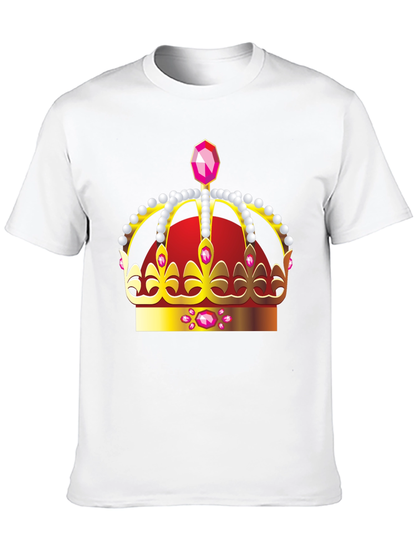 Regal Crown Graphic Tee - Black
