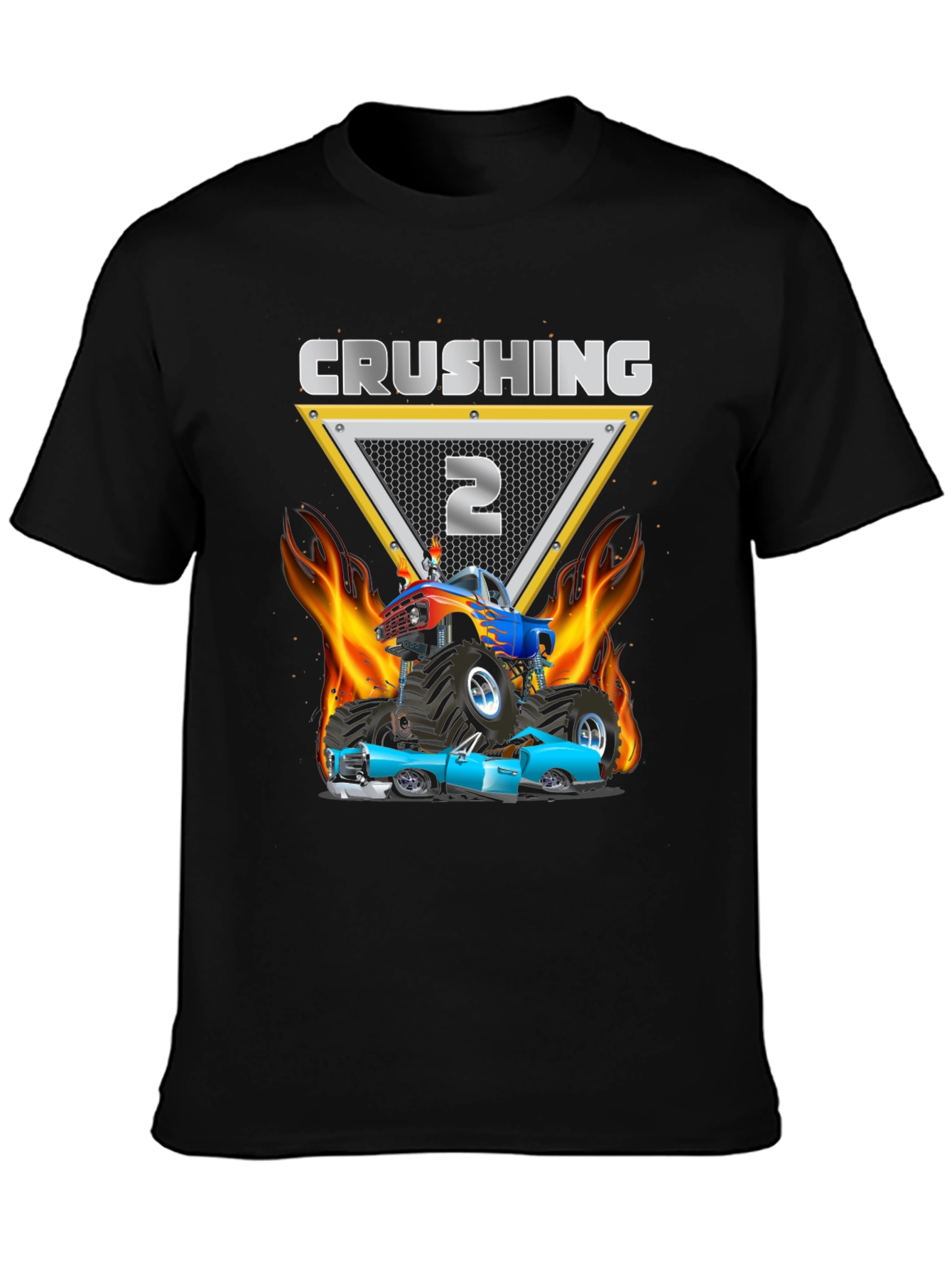 Crushing It: Birthday Monster Truck Tee