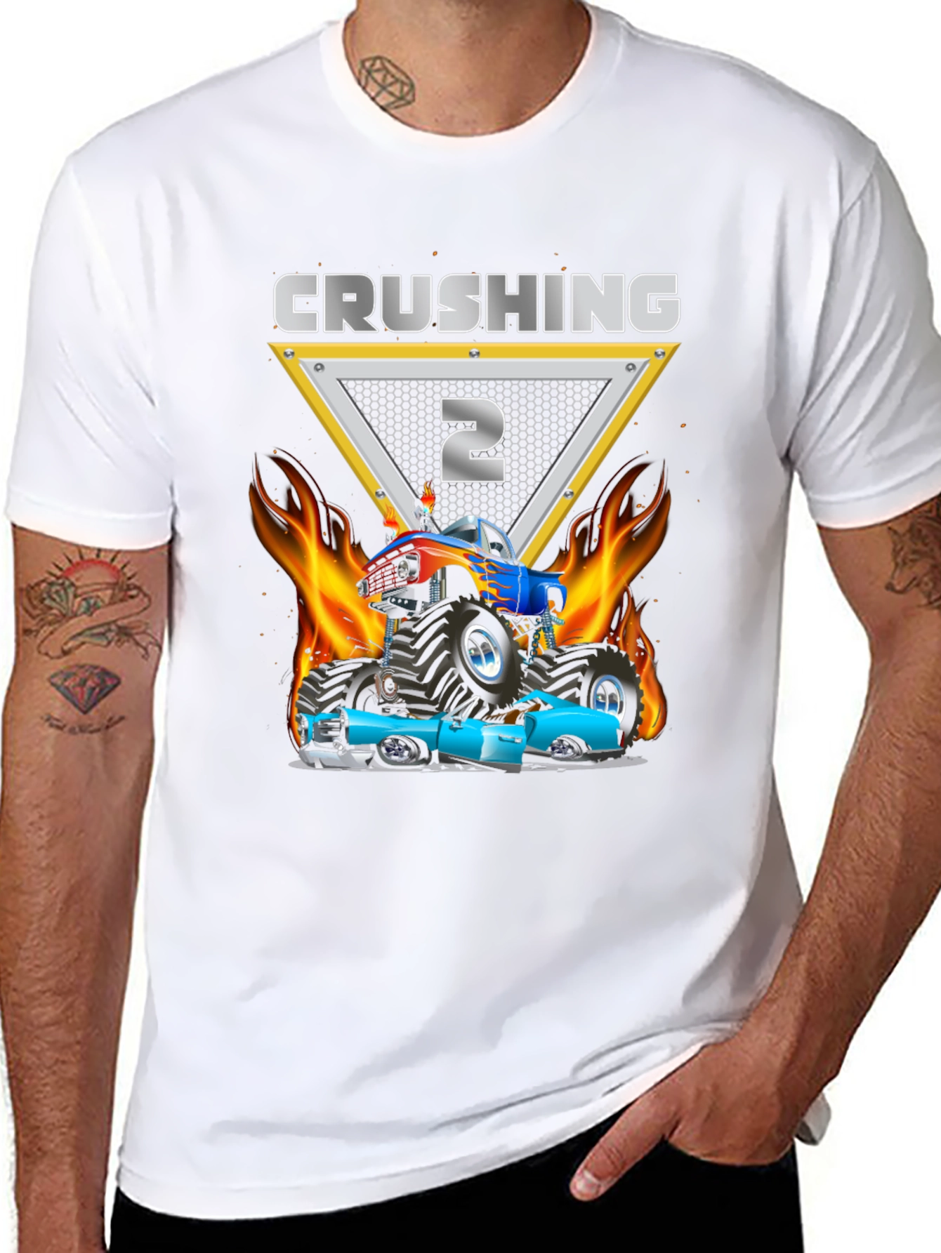 Crushing It: Birthday Monster Truck Tee