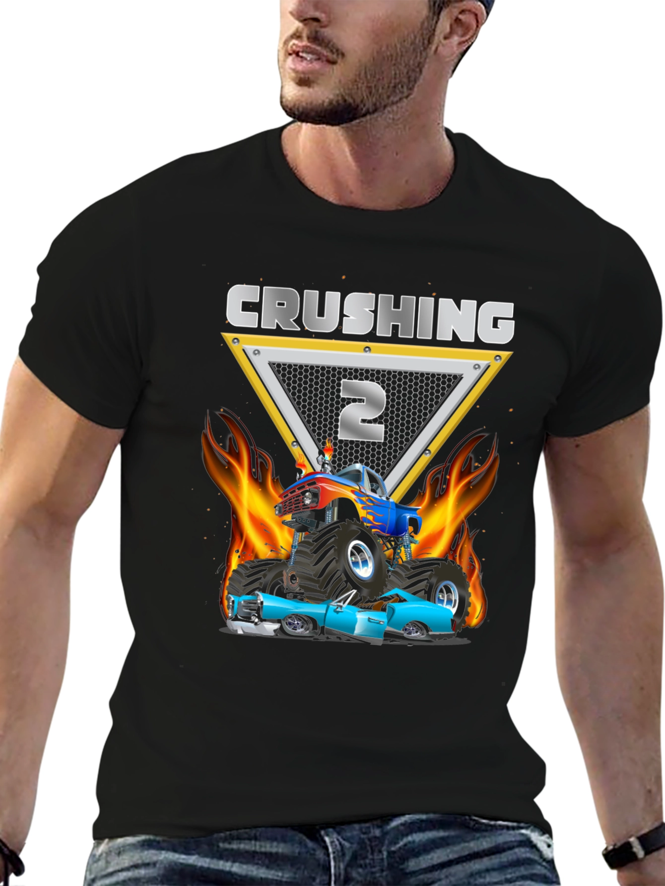 Crushing It: Birthday Monster Truck Tee