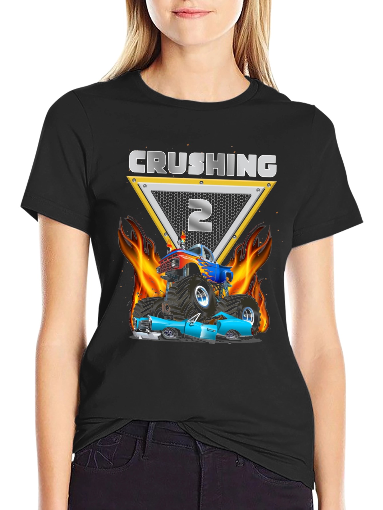 Crushing It: Birthday Monster Truck Tee