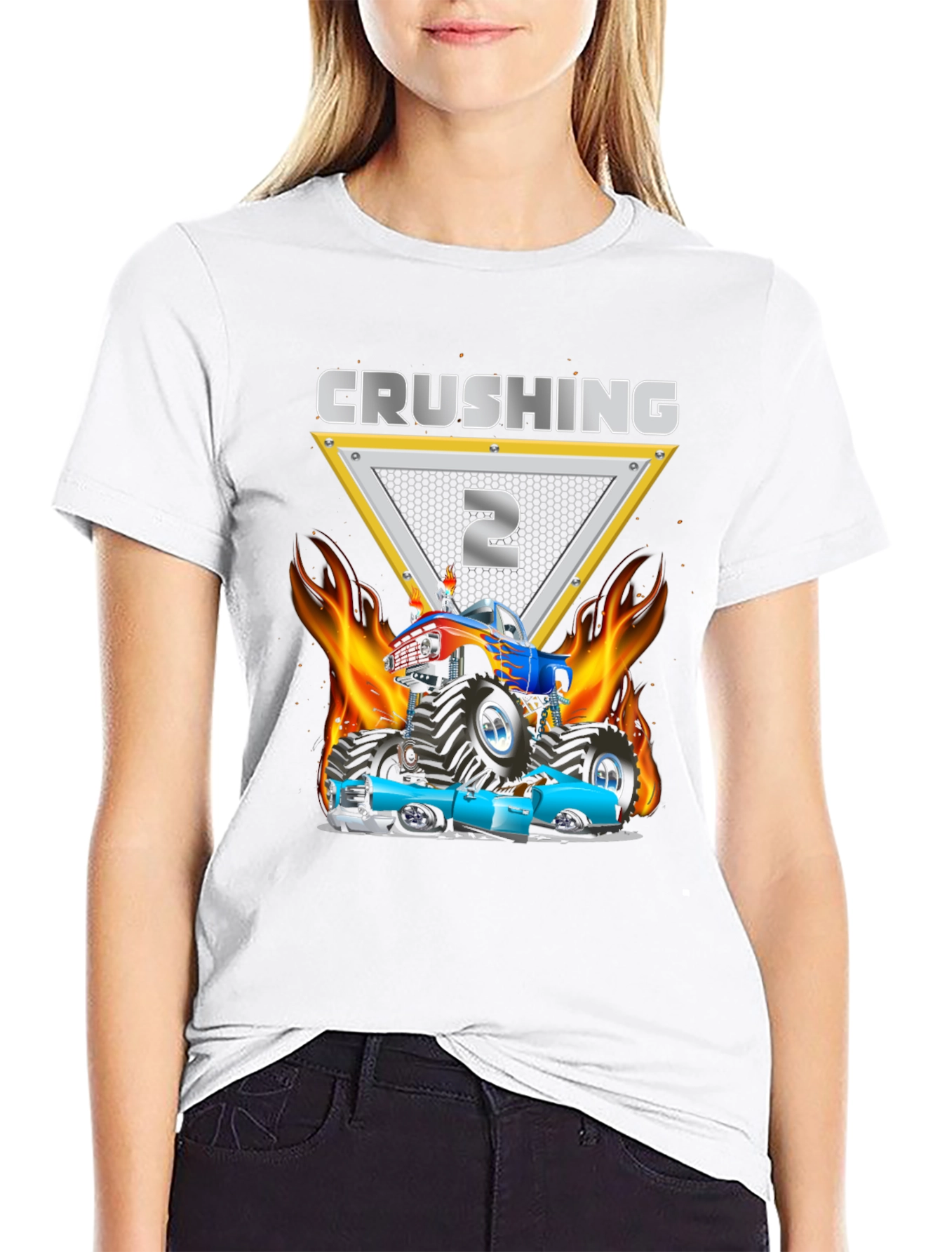 Crushing It: Birthday Monster Truck Tee