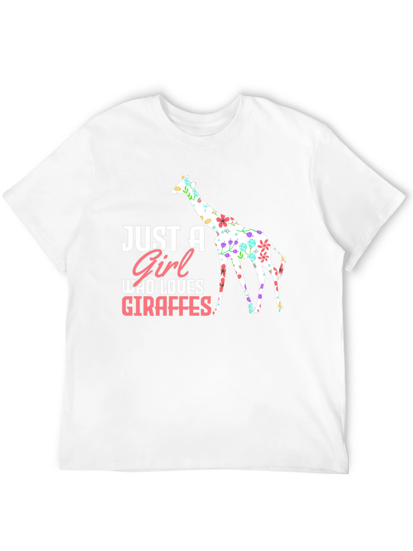 Just A Girl Who Loves Giraffes T-Shirt