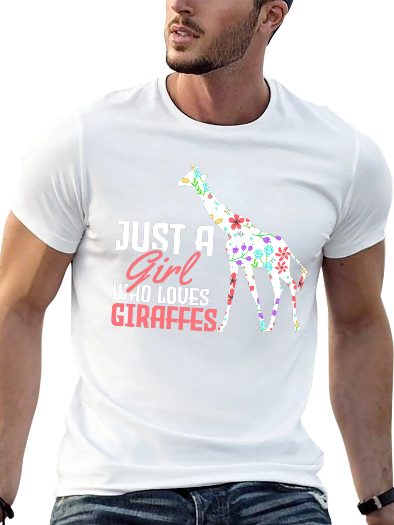 Just A Girl Who Loves Giraffes T-Shirt