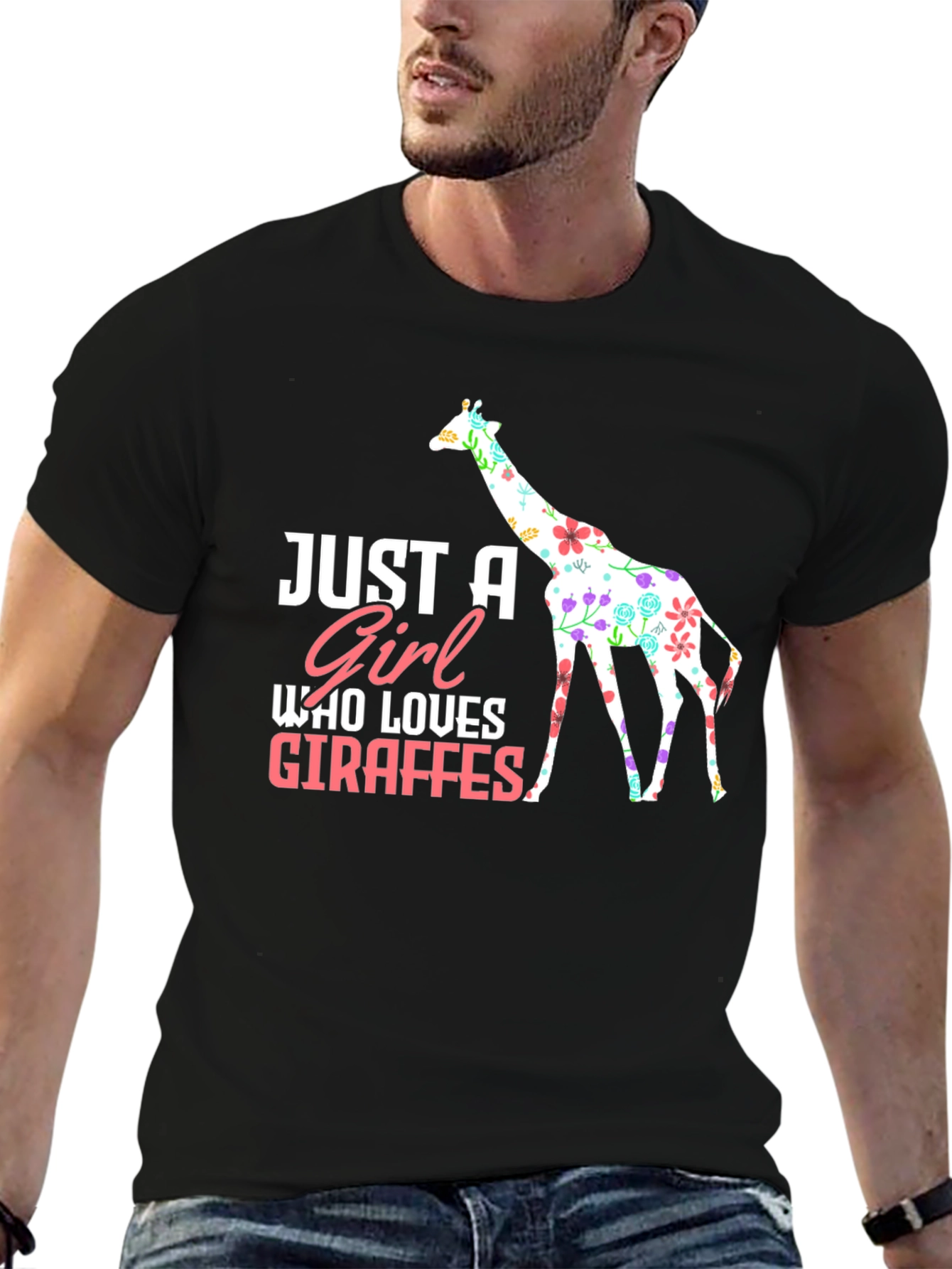 Just A Girl Who Loves Giraffes T-Shirt
