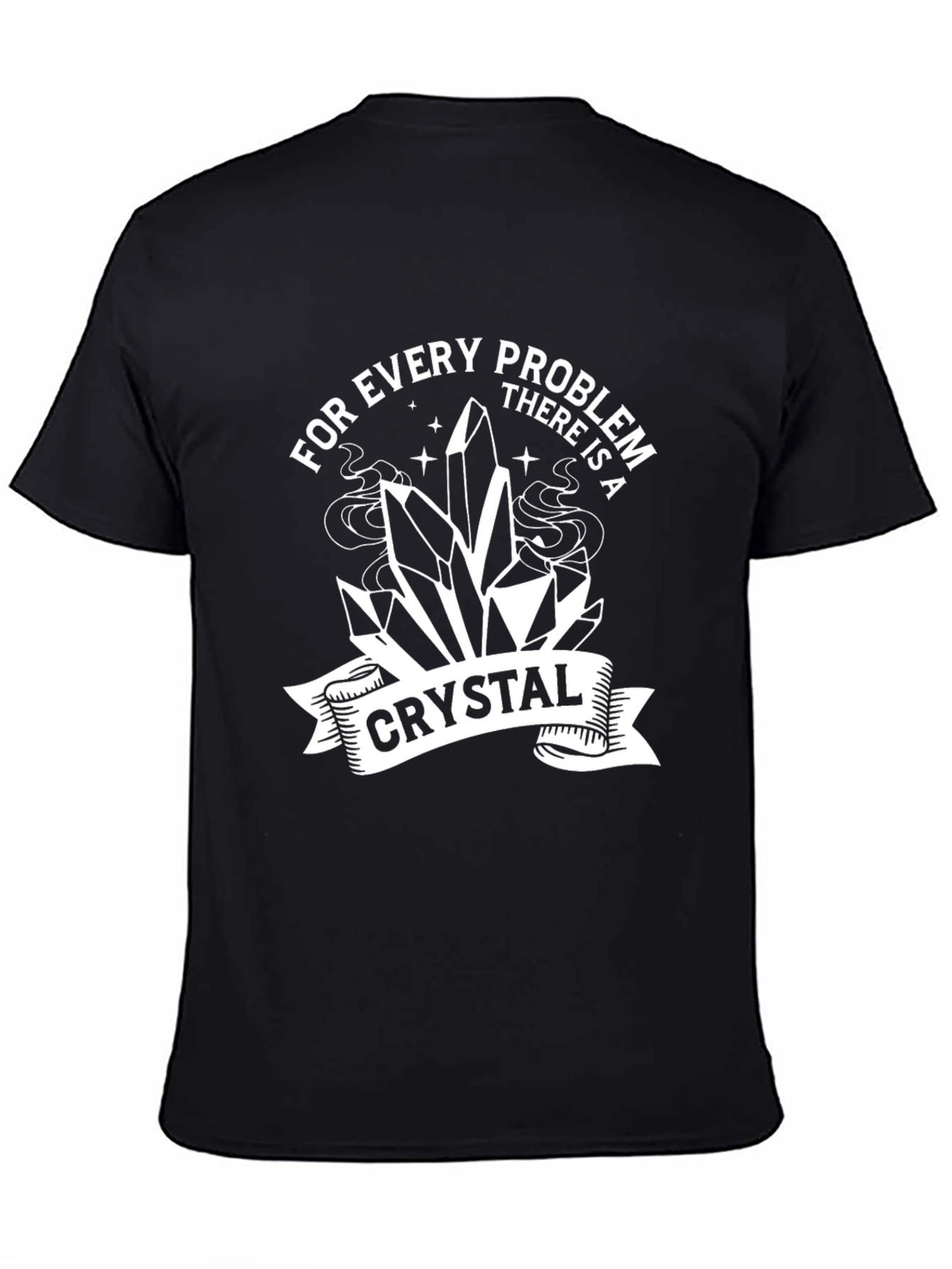 Every Problem Crystal T-Shirt - Black Graphic Tee