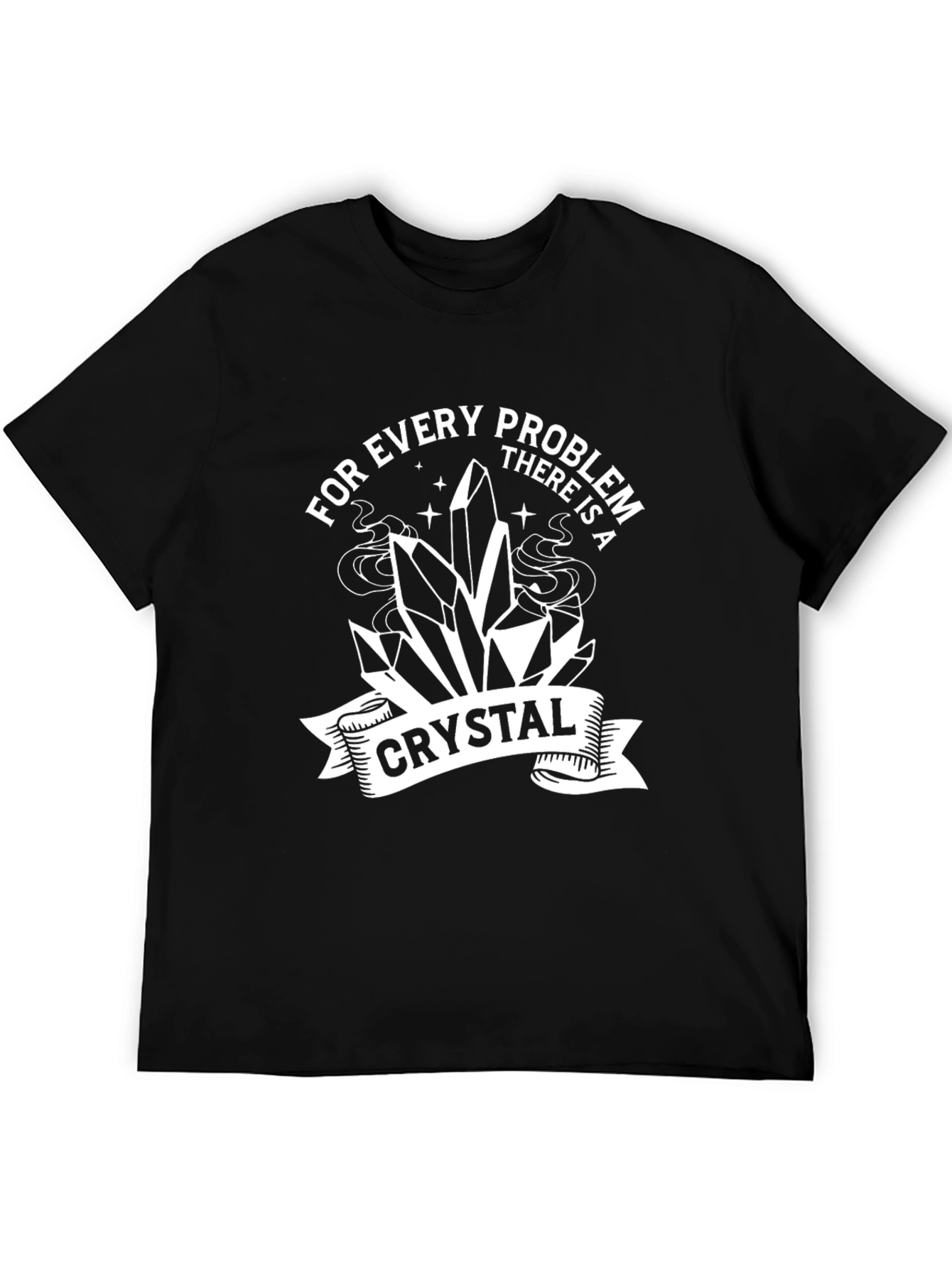 Every Problem Crystal T-Shirt - Black Graphic Tee